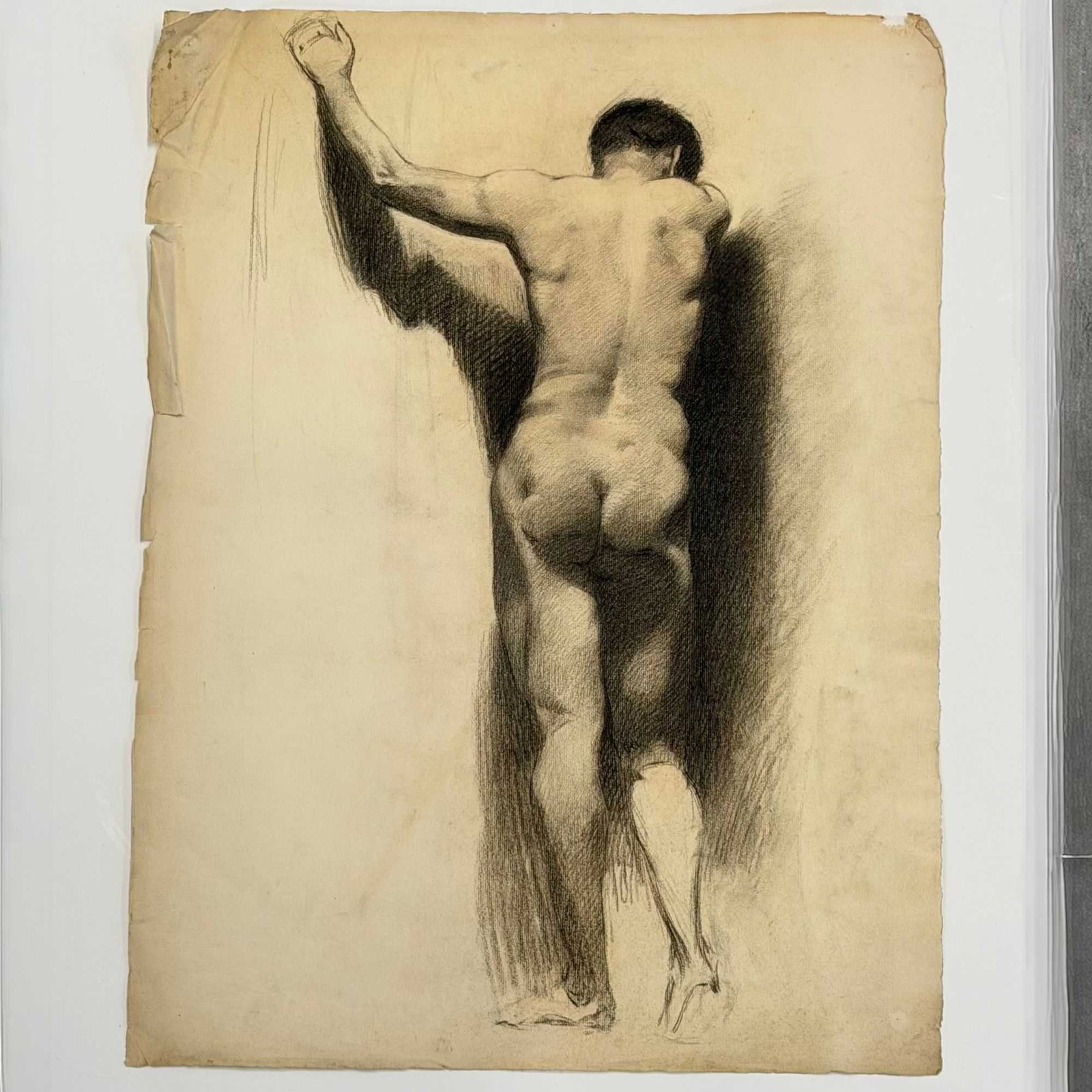 Angelo Comolli (Italian, 1863-1949), Academic Male Nude Study, ca. 1911-1913 (1 of 6)