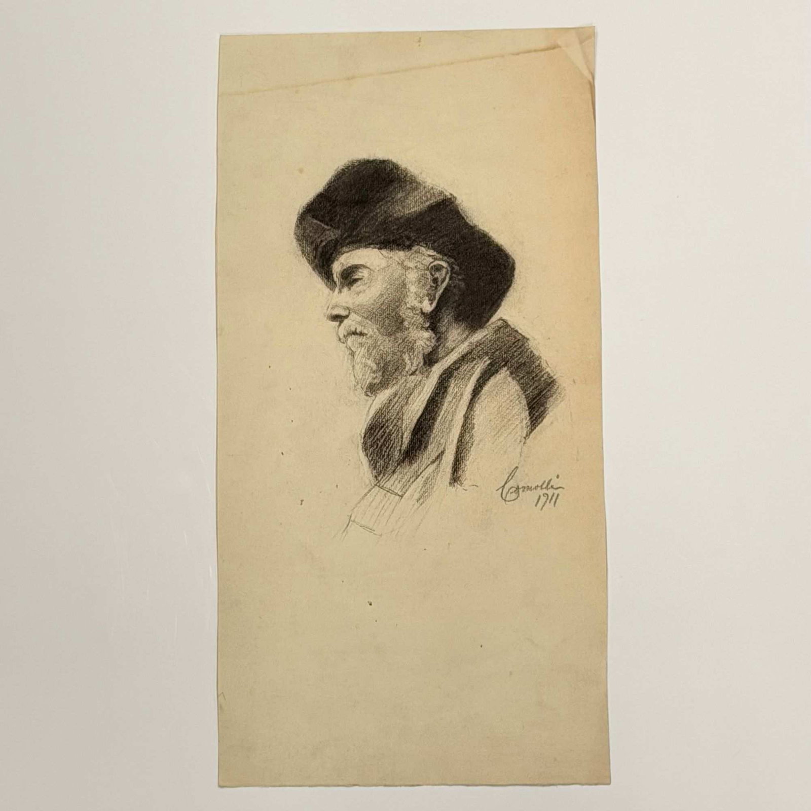 Angelo Comolli (Italian, 1863-1949), Profile Portrait of a Bearded Man, 1911 (1 of 4)