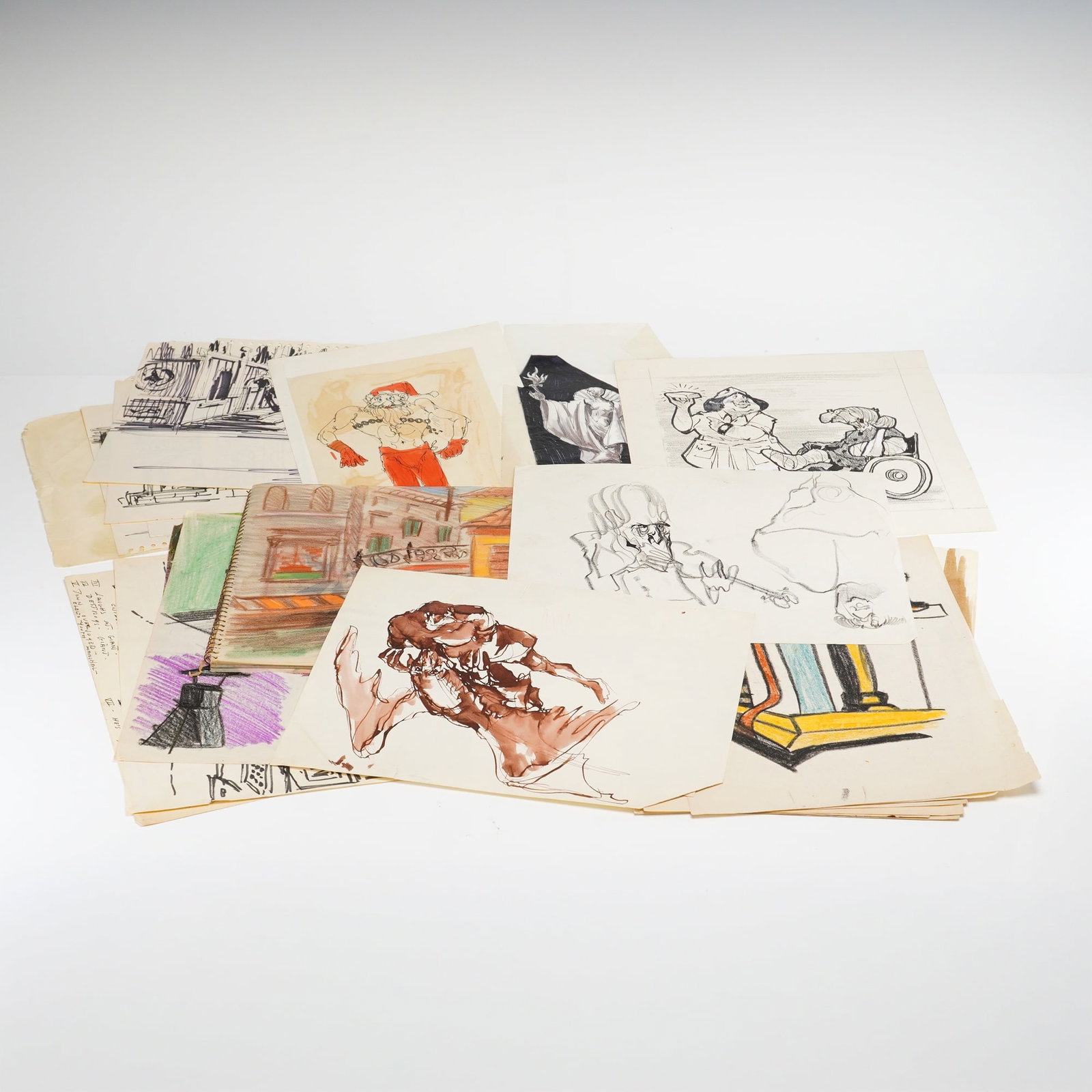 Herbert Leopold (American, 1920-2009), Collection of Original Sketches and Illustrations (1 of 3)