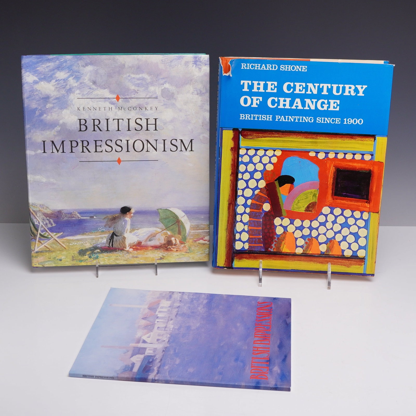 3pc British Art Reference Books and Catalog by Kenneth McConkey and Richard Shone. (DJ) (1 of 3)