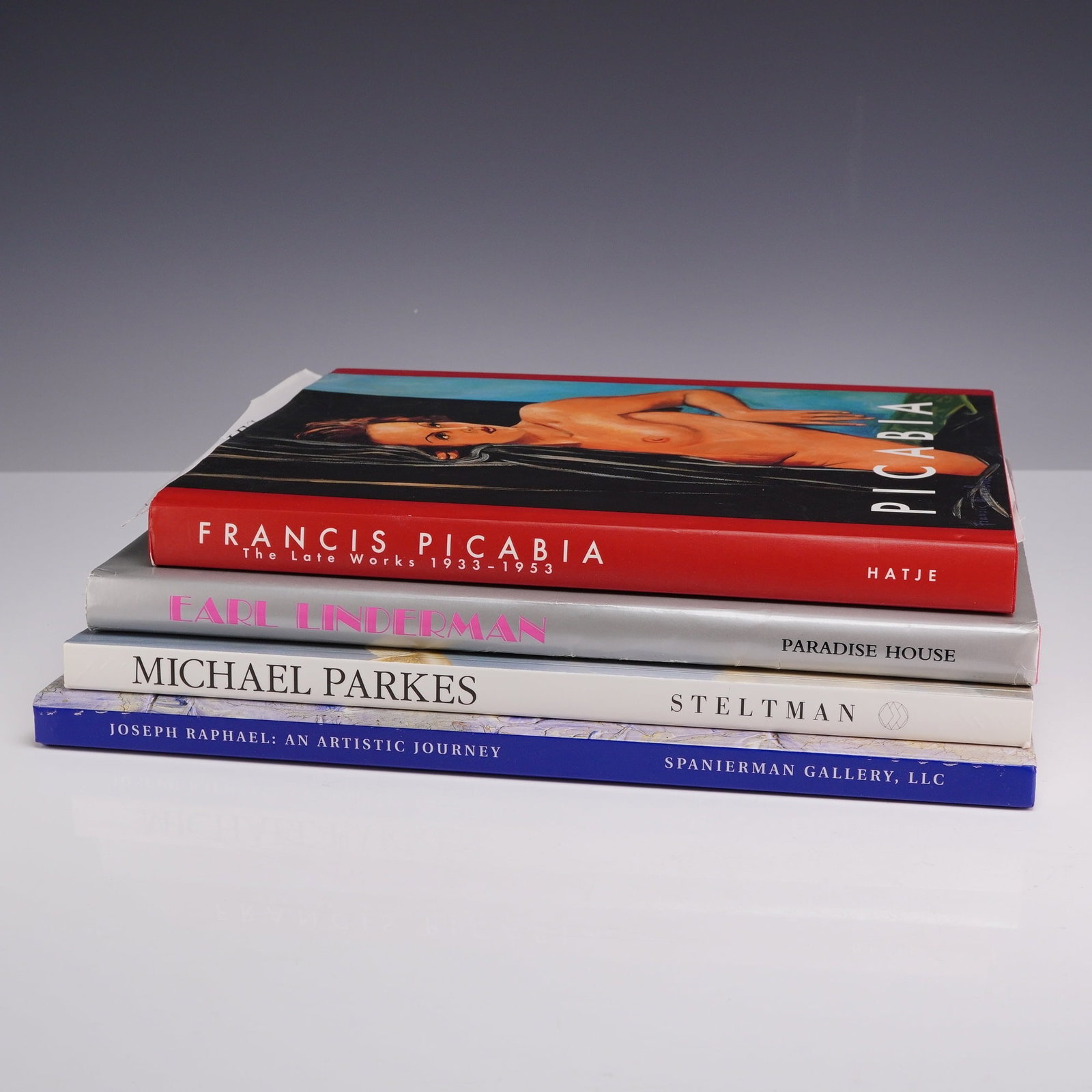 4pc Art Books including Francis Picabia, Joseph Raphael, and Michael Parkes (1 of 5)