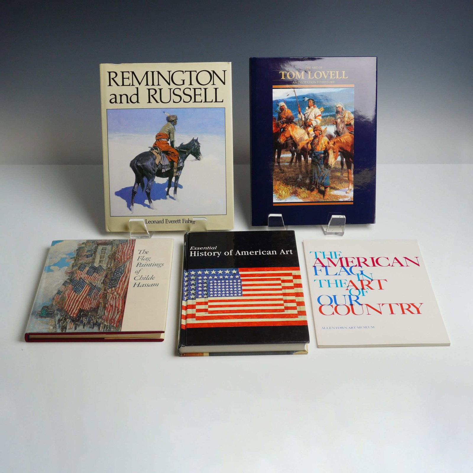 Five American Art History Hard and Softcover Books Including The Art of Tom Lovell (1 of 4)