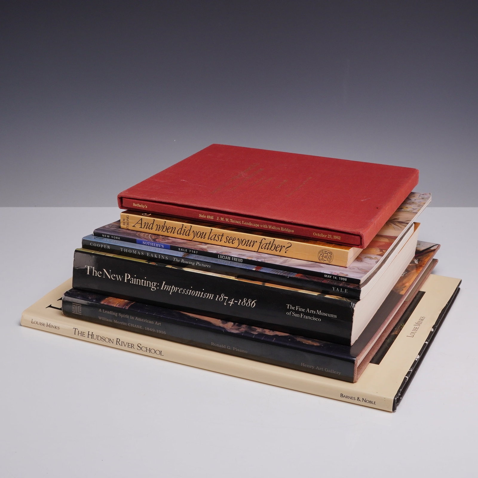 Seven Art History Reference Books and Auction Catalogs, Painting Theme, 1978-1998 (DJ) (1 of 4)
