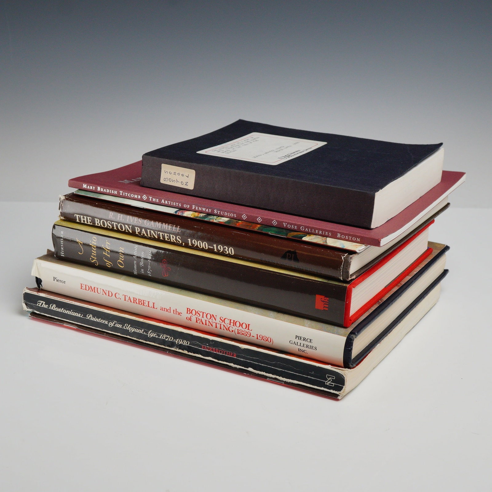 A Collection of 8 Art Reference Books on the Boston School of Painting. Various Publishers, (1 of 5)