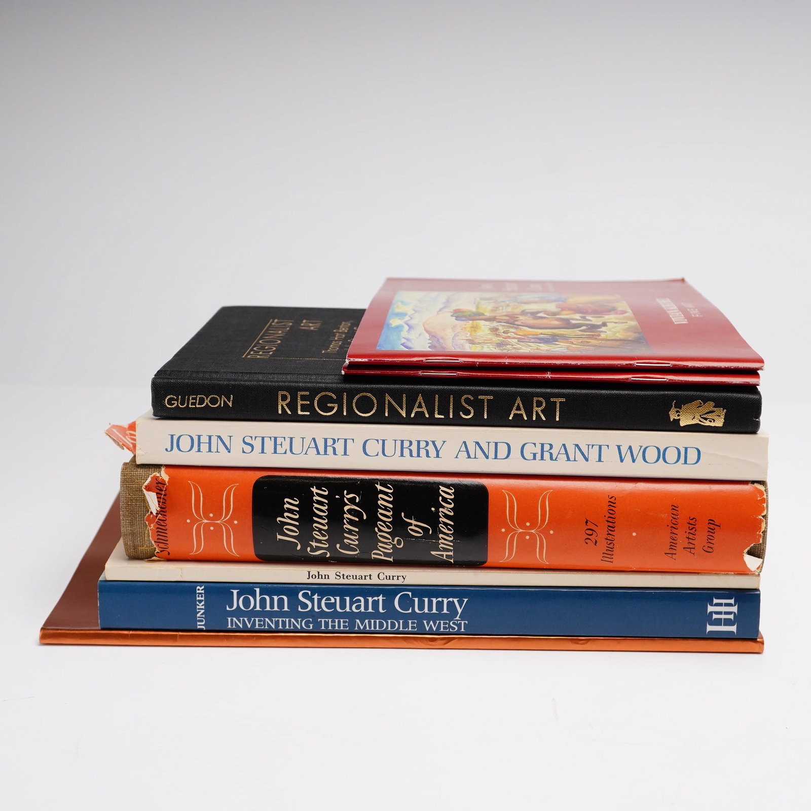 8pc John Steuart Curry and Regionalist Art Books and Catalogs (1 of 4)