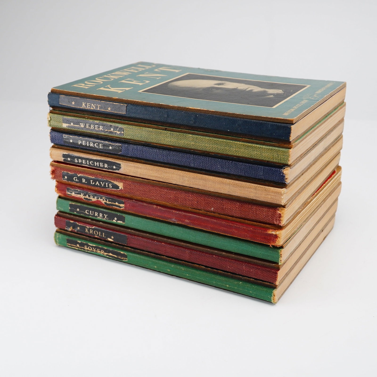 9pc American Artists Group Monograph Number Books. New York, 1945. (1 of 4)