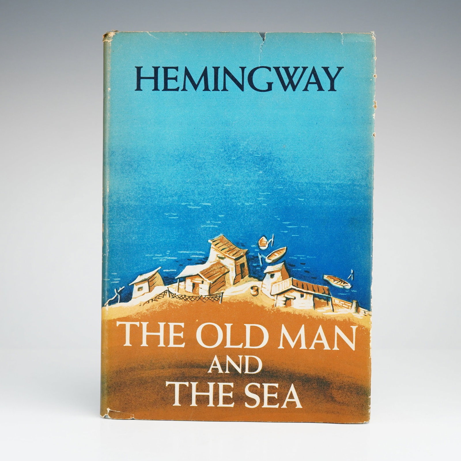 Hemingway, Ernest. The Old Man and the Sea. Scribner, 1952. First Edition, BOMC Issue (DJ) (1 of 5)