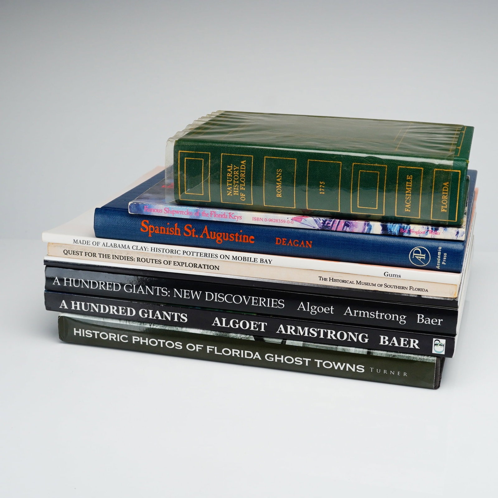 A Lot of 9 Florida History and Exploration Books and Exhibition Catalogs (DJ) (1 of 4)
