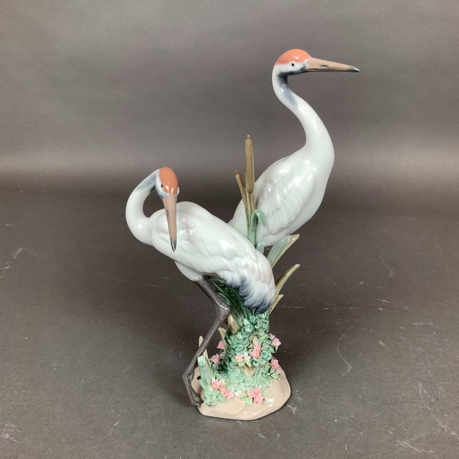 Lladro Porcelain Glazed Figurine, Courting Cranes 1001611 (1 of 5)