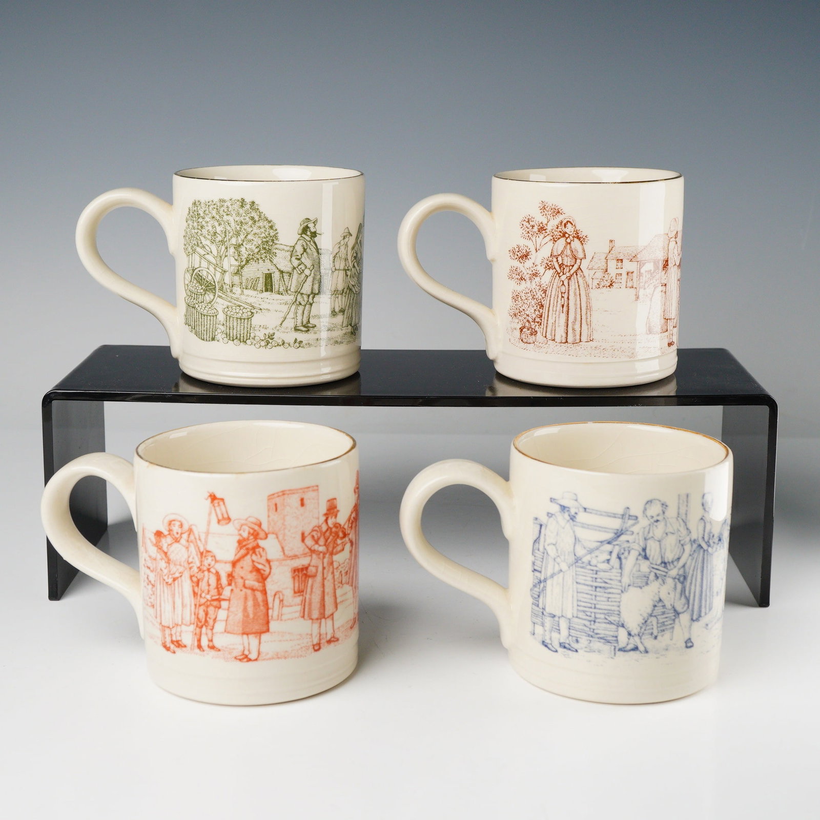 4pc Boncath Pottery Thomas Hardy Novel Mugs (1 of 3)