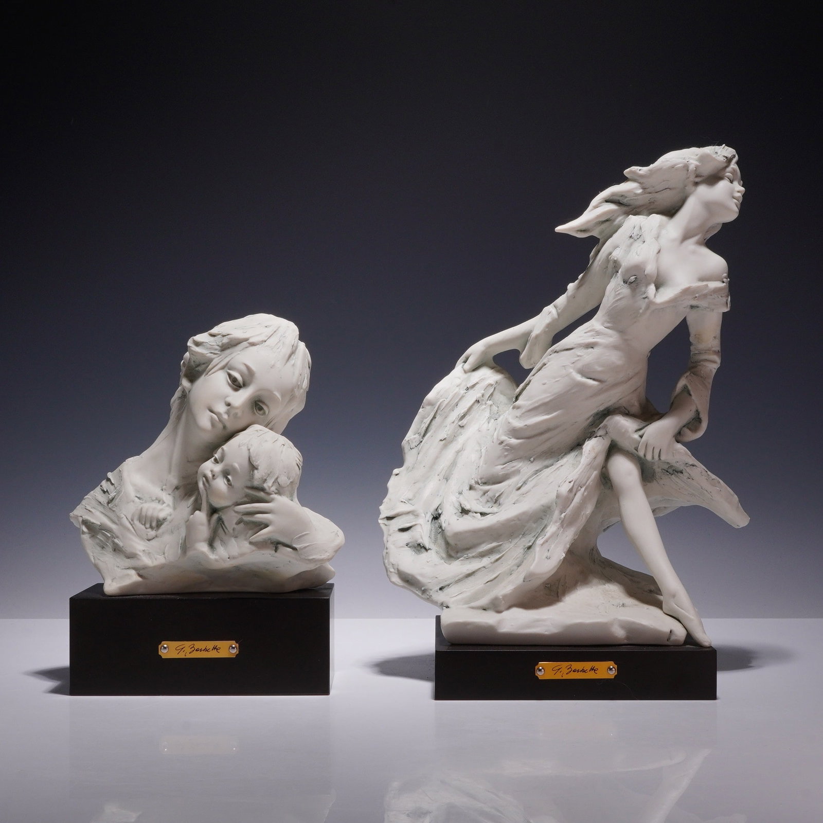 2pc Giovanni Barbetta for Flavia Vera Porcellana Bisque Figurines (1 of 5)