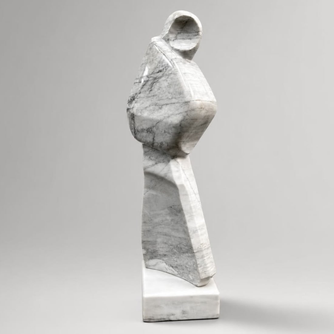 Abstracted Modernist Marble Figural Sculpture (1 of 3)
