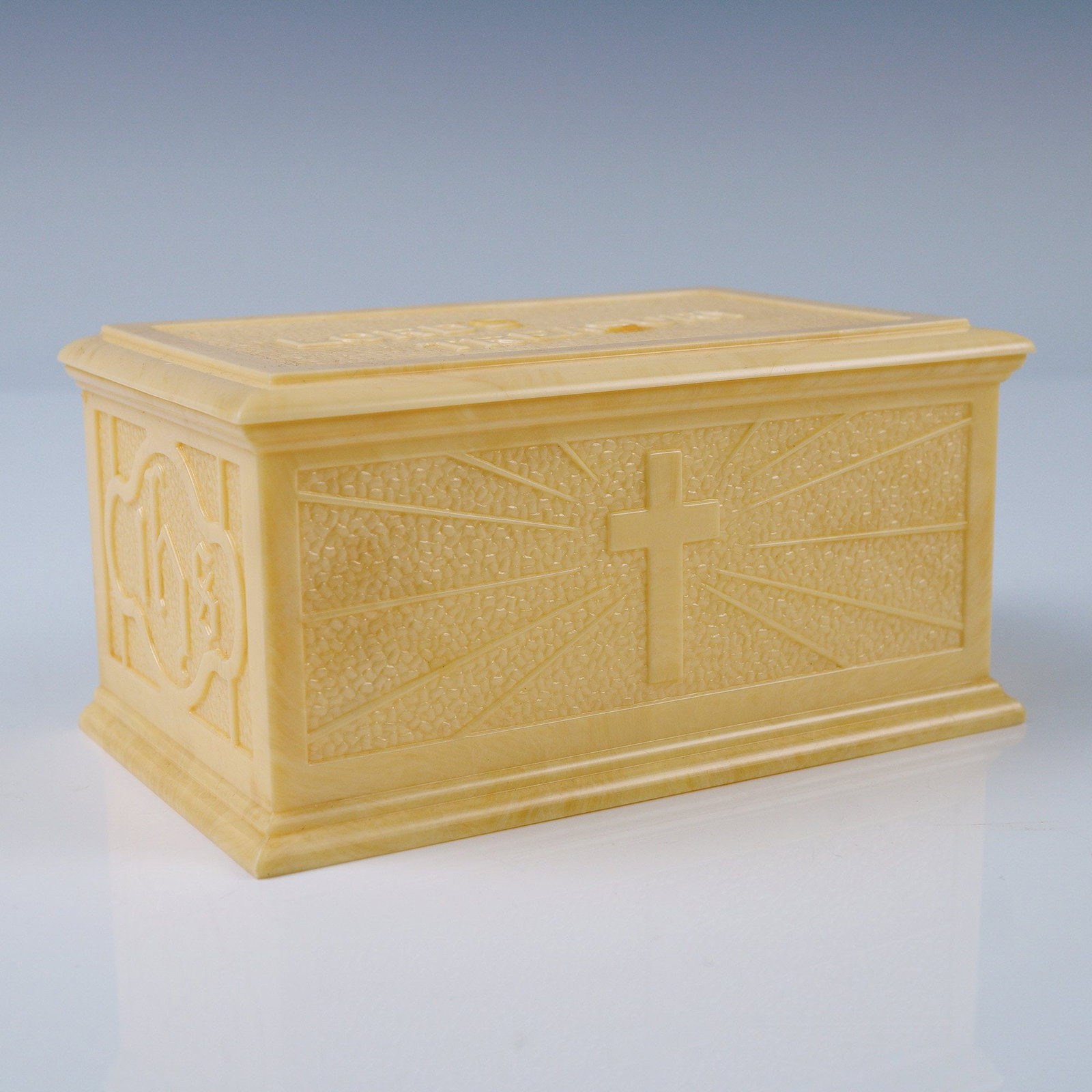 2pc Vintage Celluloid-Look Plastic Boxes - 2