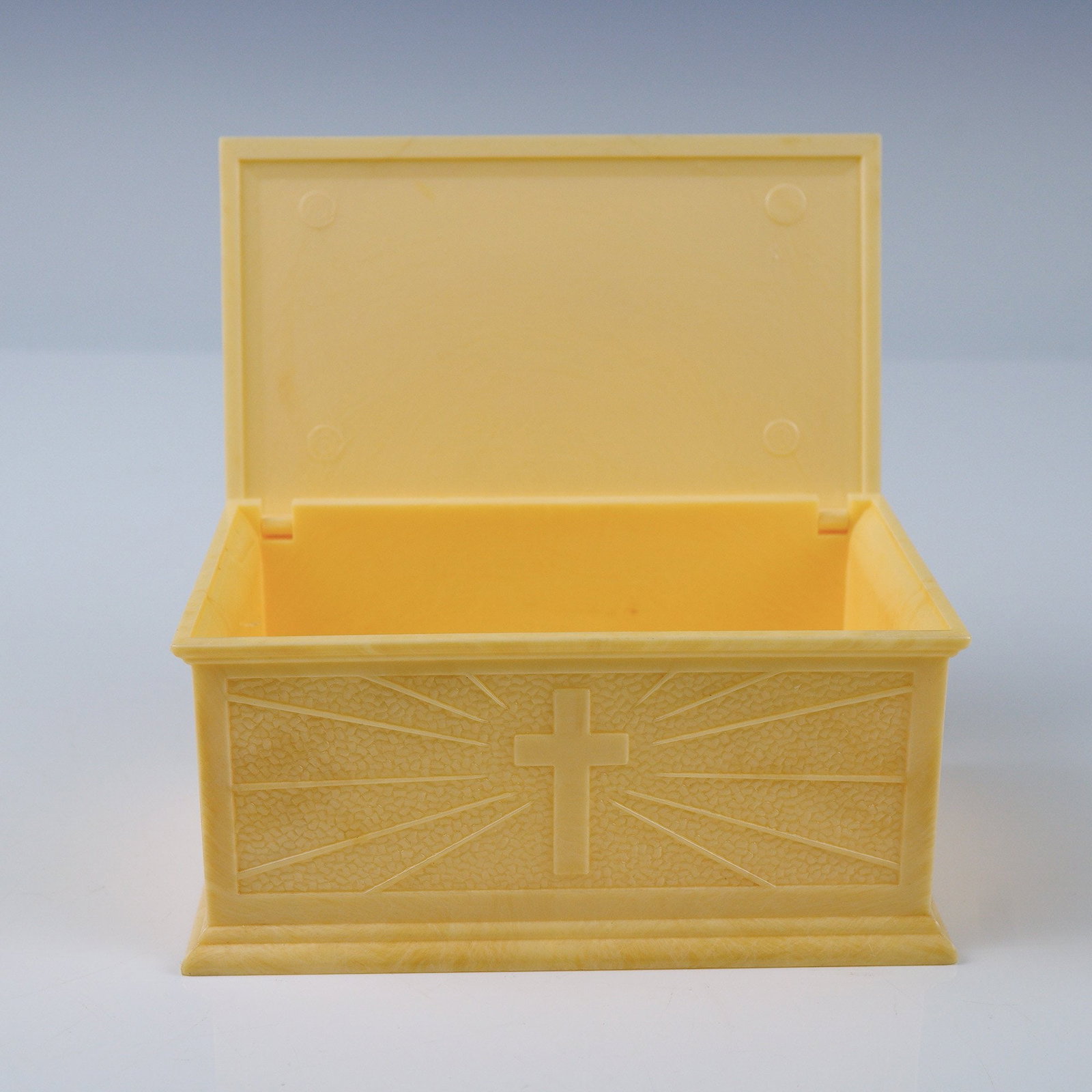 2pc Vintage Celluloid-Look Plastic Boxes - 5