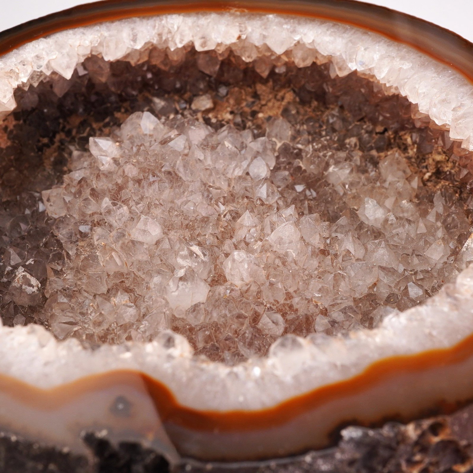 2pc Citrite and Quartz Geode - 3