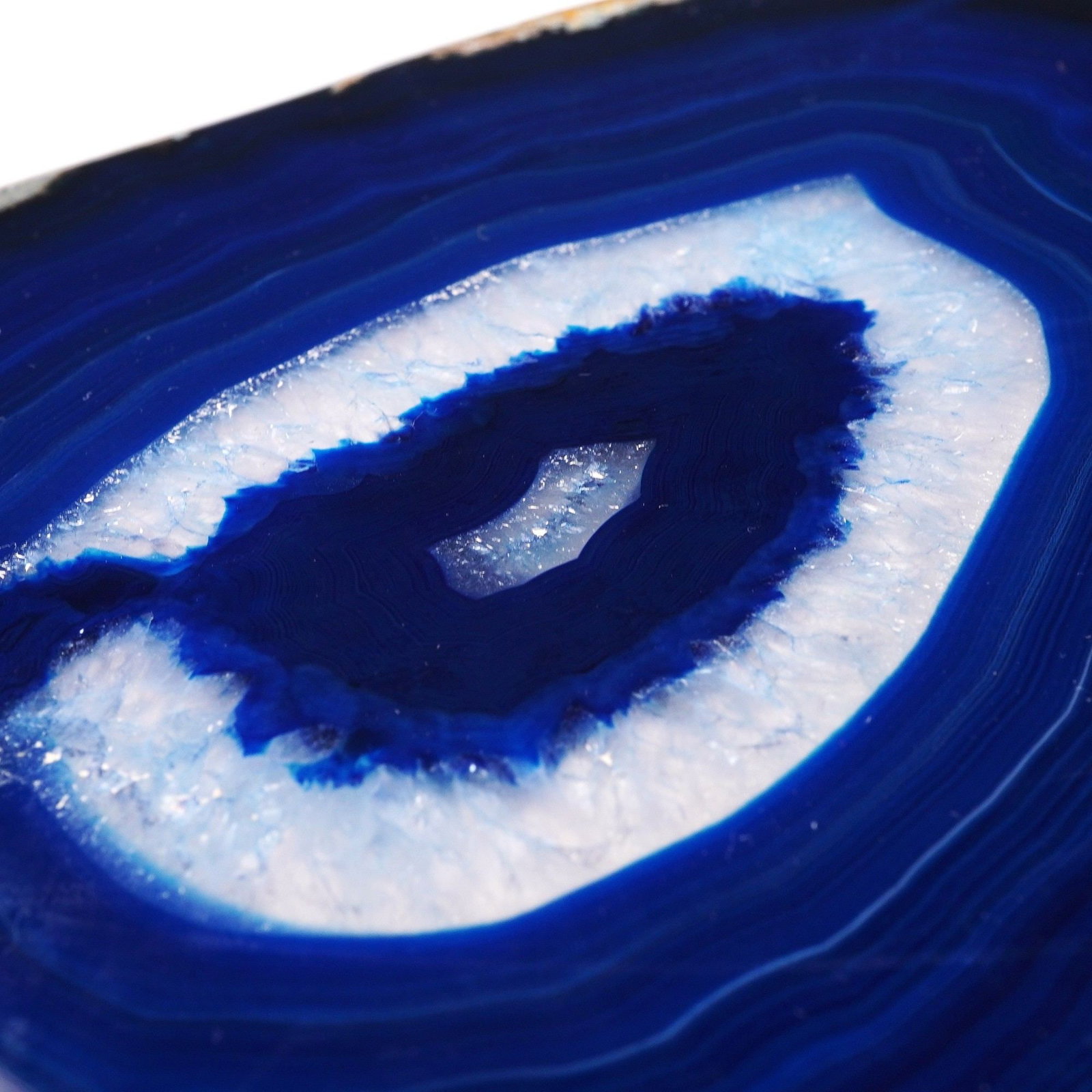 2pc Blue Agate Slices - 2