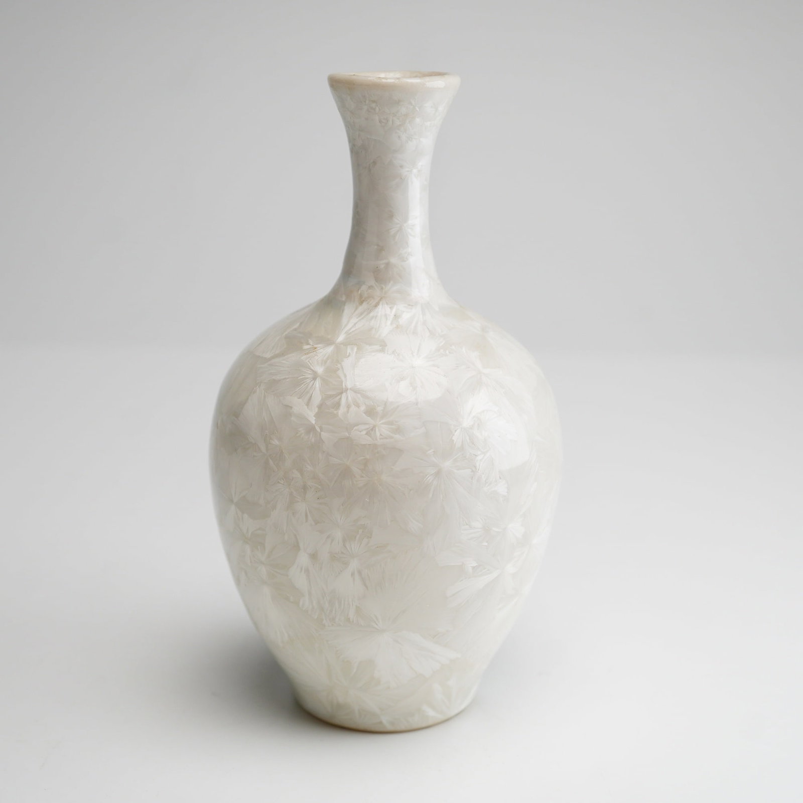 Frank Neef Seagrove Crystalline Glaze Porcelain Vase (1 of 3)