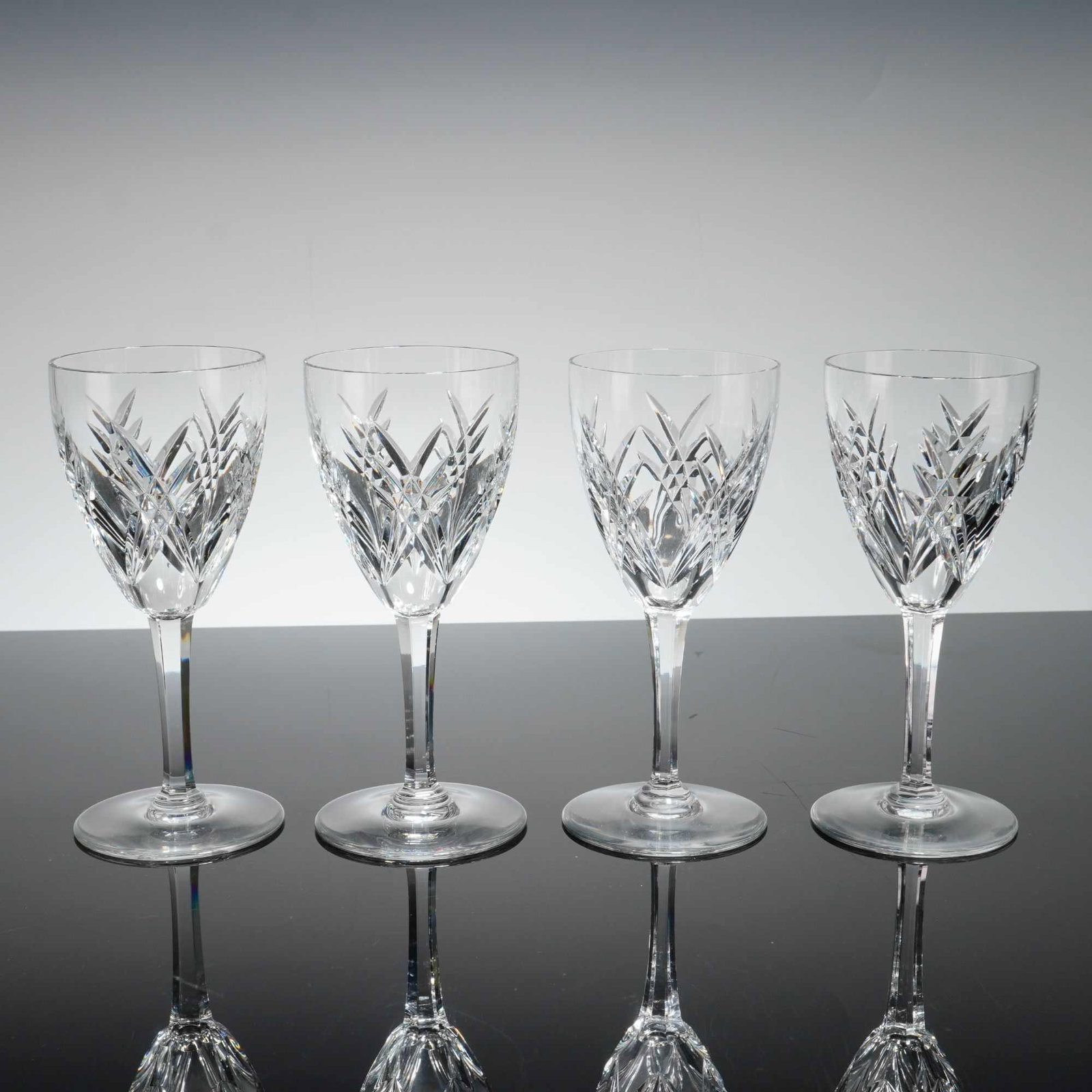 Set of Four Baccarat Crystal Water Goblets, Auvergne Perigold (1 of 4)