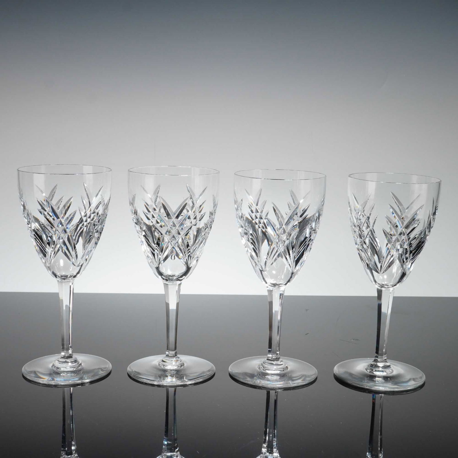 Set of Four Baccarat Crystal Wine Glasses, Auvergne Perigold (1 of 4)