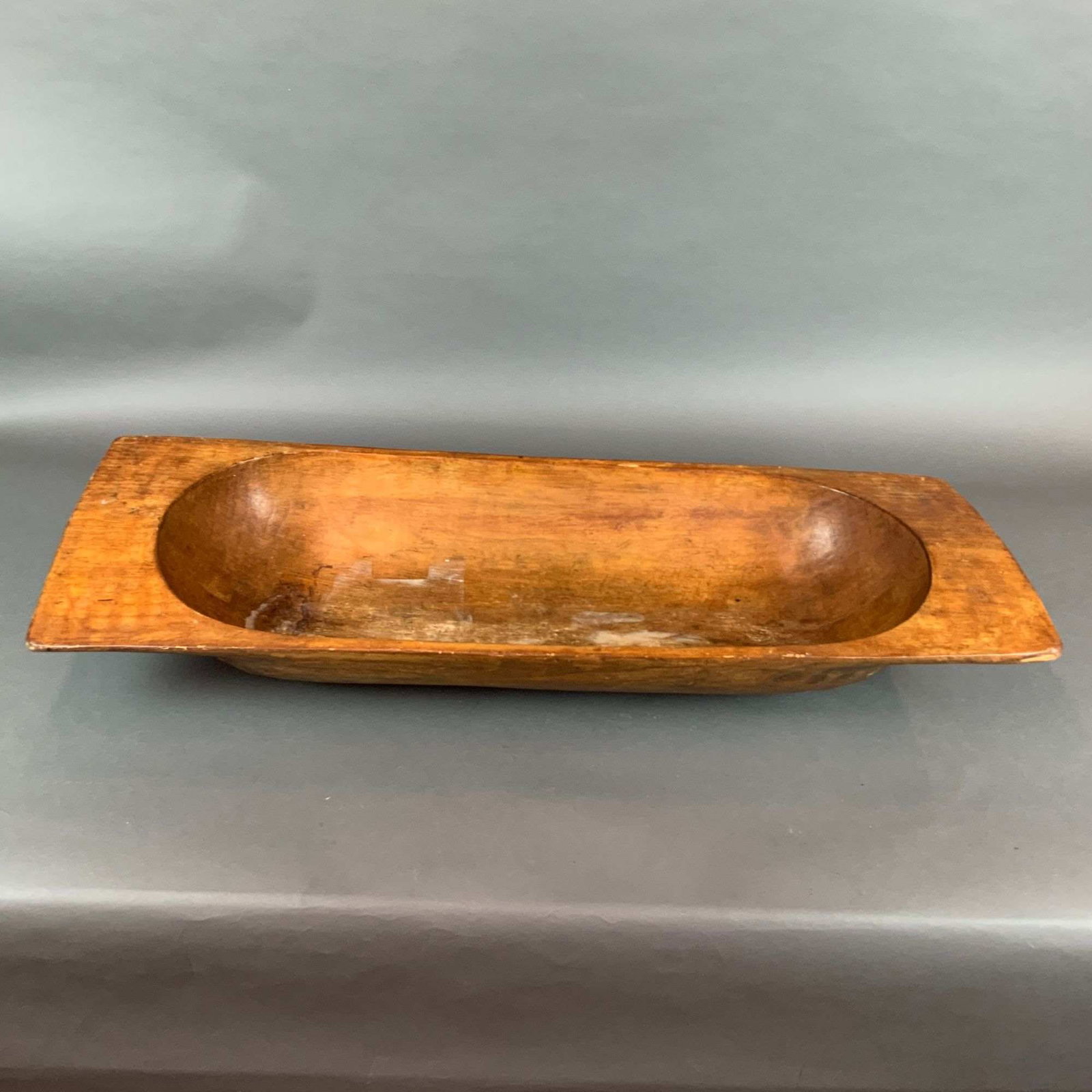 Large Scale Primitive Wood Dough Bowl with Integral Handles (1 of 4)