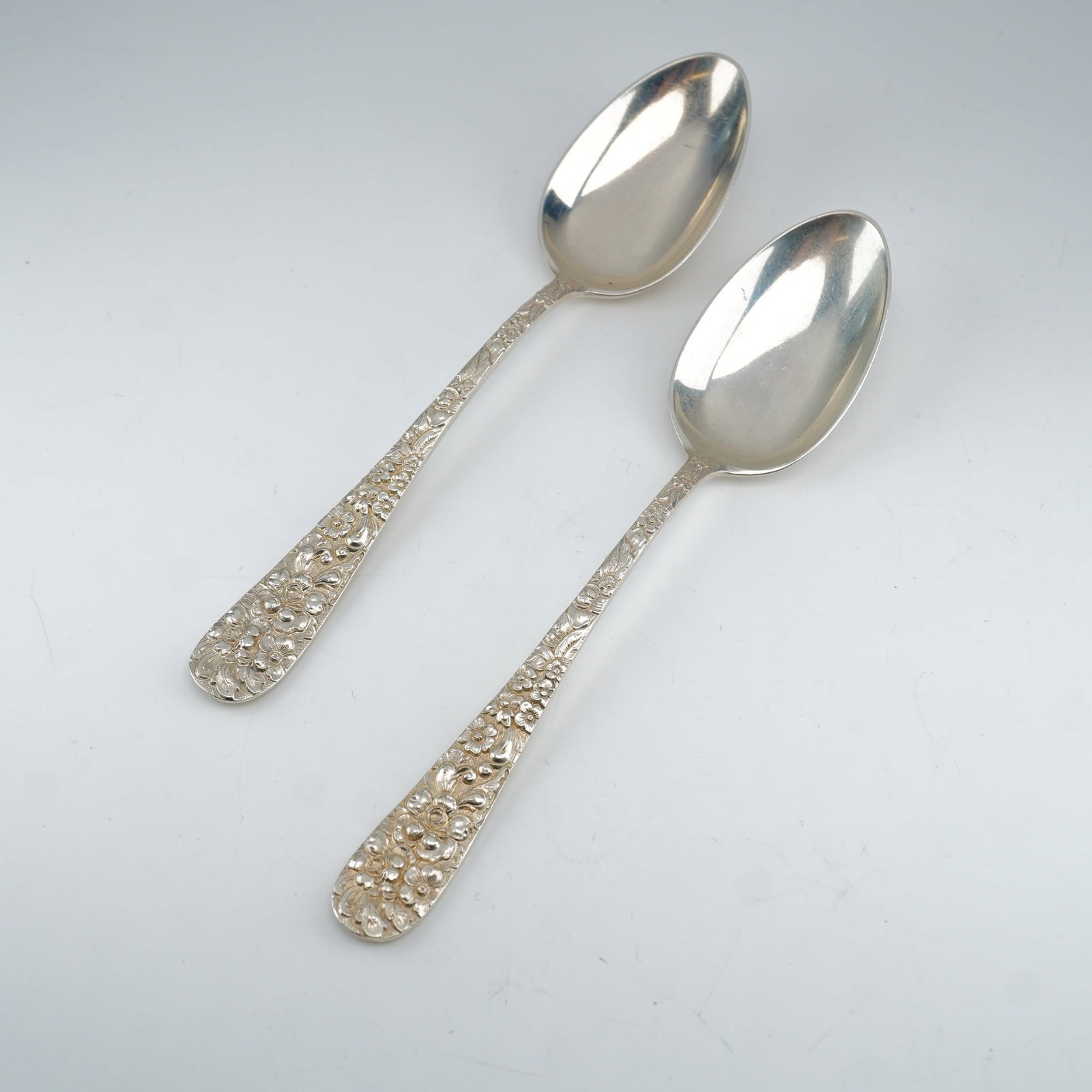 2pc Kirk Stieff Sterling Silver Teaspoons, Stieff Rose (1 of 4)