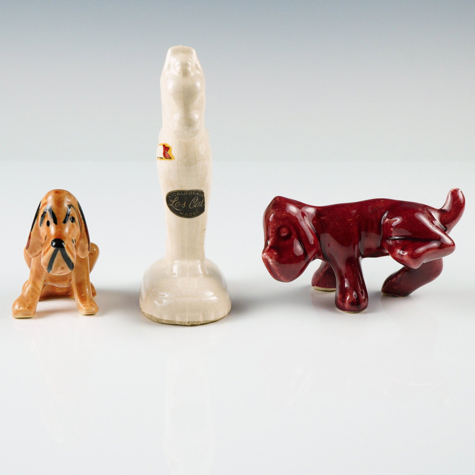 Vintage Ceramic Figurines, Horse And Dogs (1 of 1)