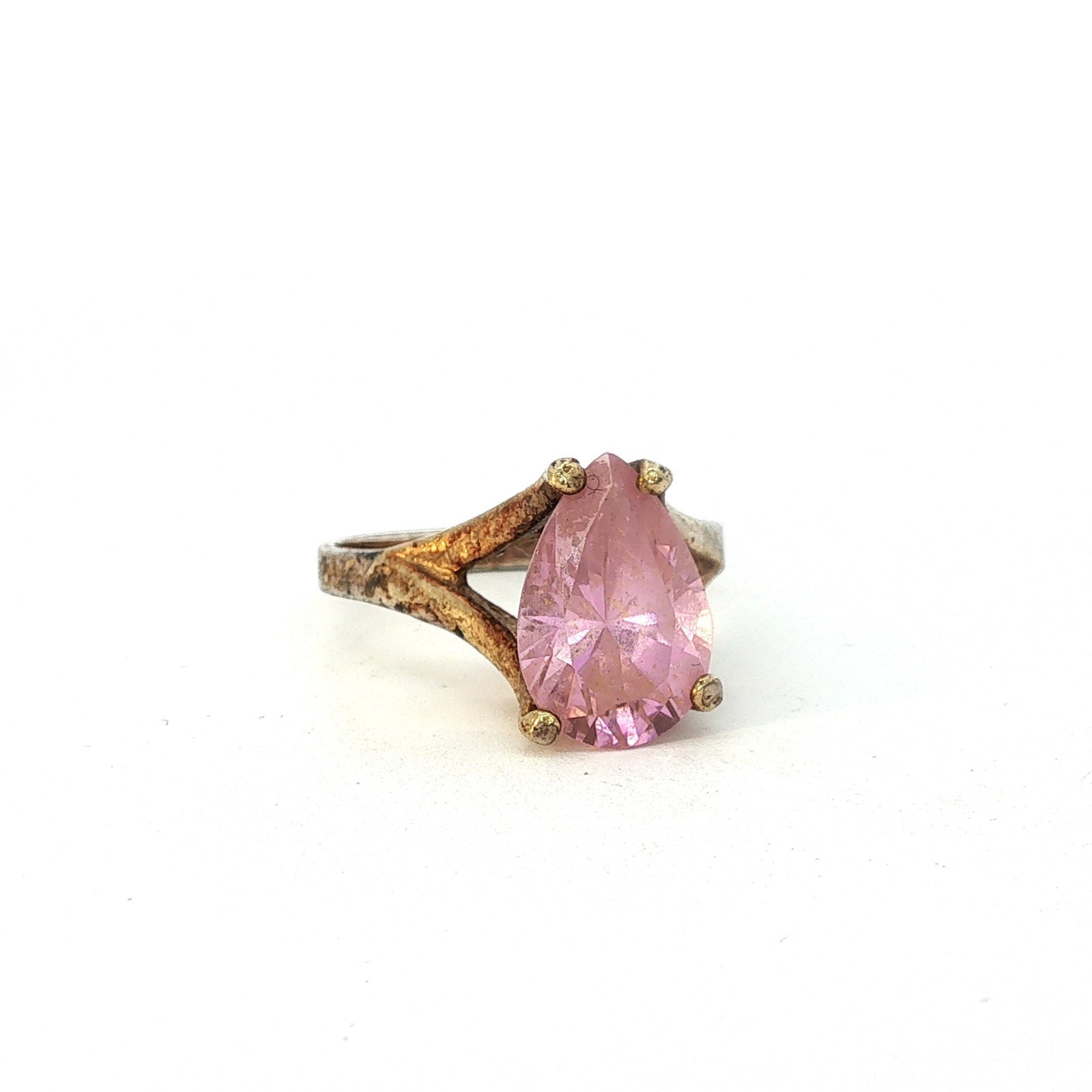 10K Gold Ring with Pink Gemstone (1 of 5)