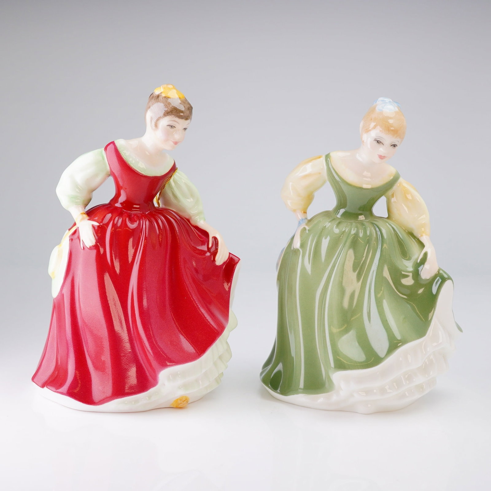 2pc Royal Doulton Figurines, Fair Maiden HN2211 & HN2434 (1 of 3)