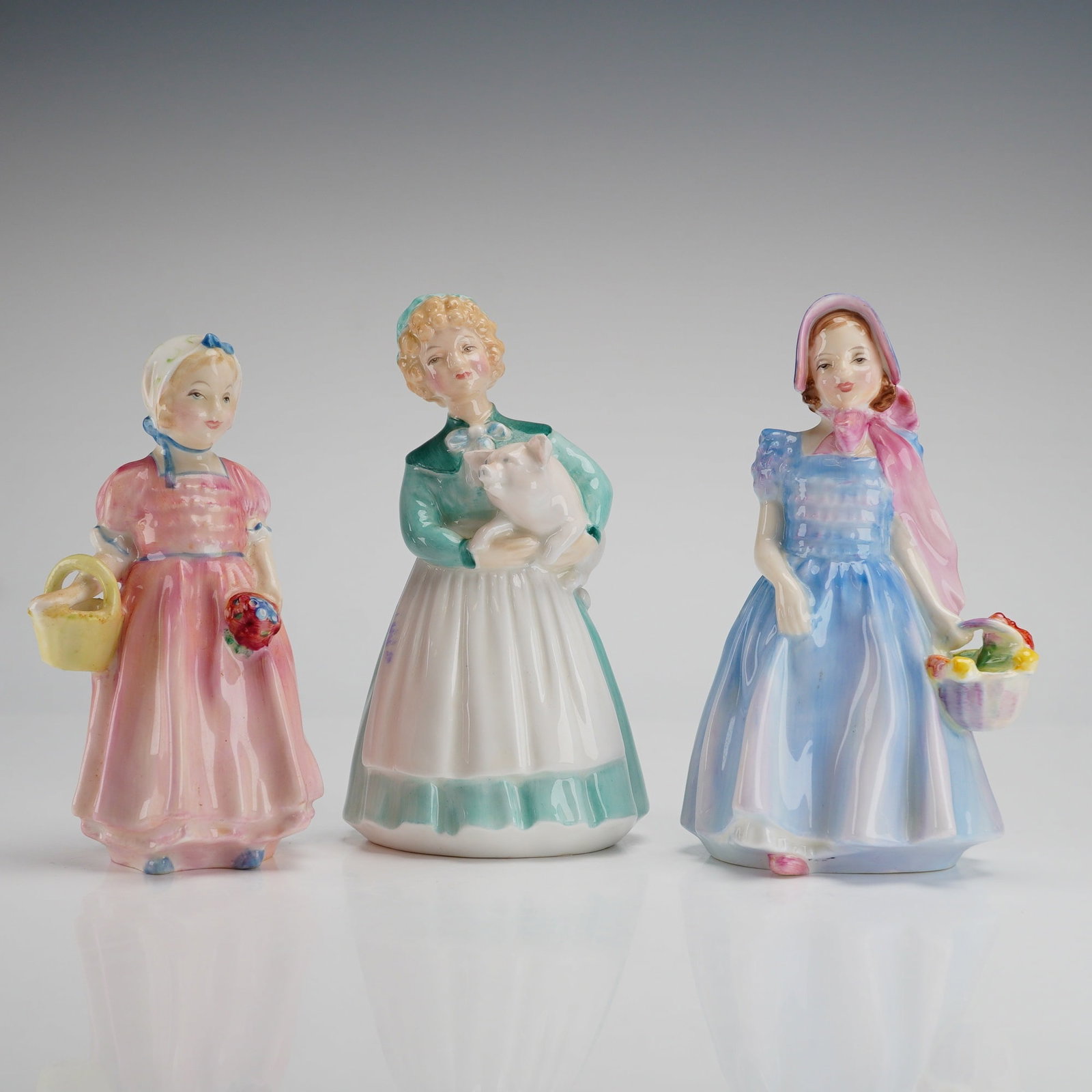 3pc of Royal Doulton Figurines, Tinkle Bell, Stayed at Home, and Wendy (1 of 3)
