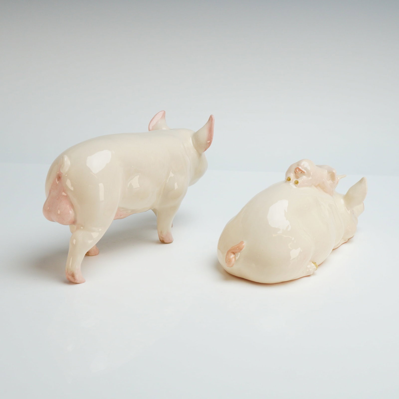 2pc Beswick Pig Figurines - 2