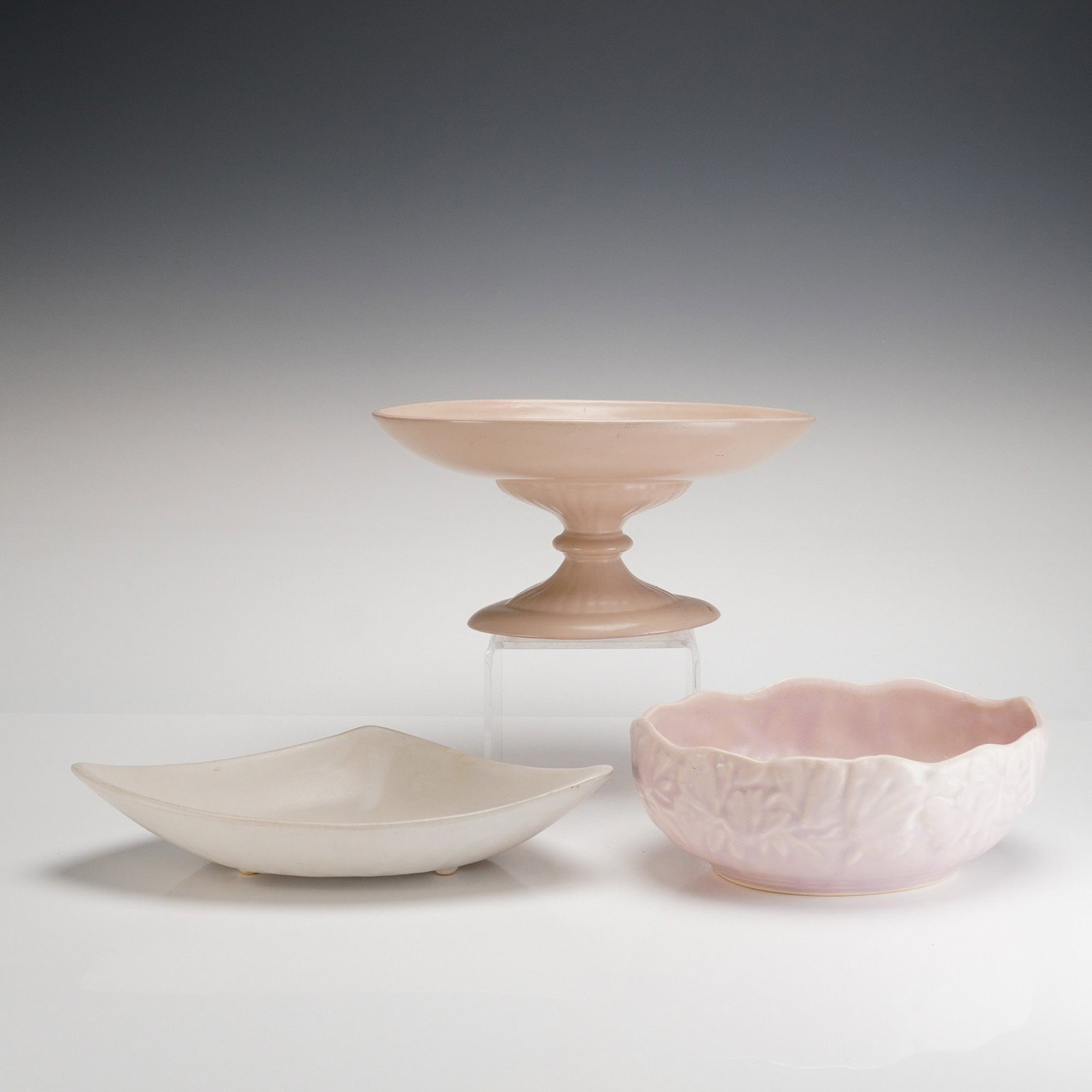 Three American Mid-Century Pottery including Hyalyn and Floraline (1 of 4)