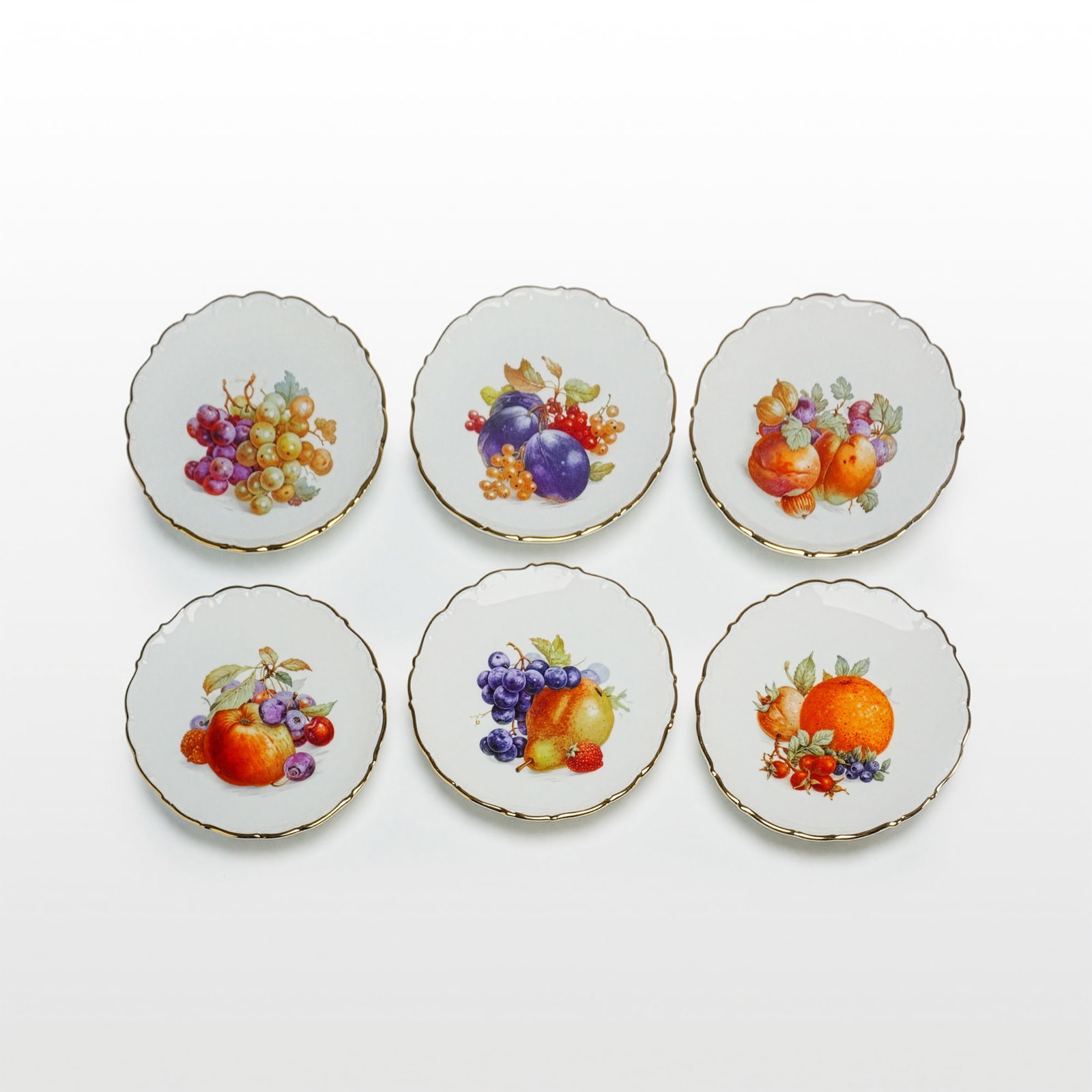 7pc Schumann Arzberg Bavaria Germany Fruit Pattern - 4