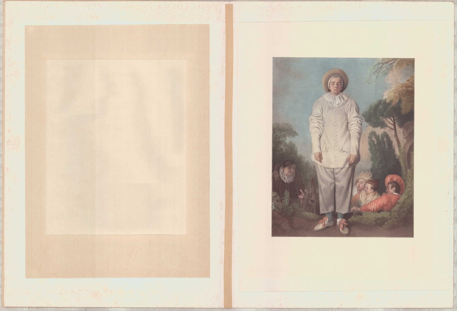 After Antoine Watteau (French, 1684-1721) Chromolithograph Gilles (Pierrot) (1 of 1)