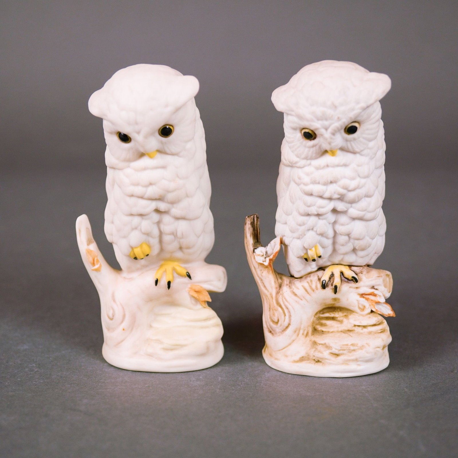 Cybis Porcelain Baby Snowy Owl Figurines, Model 334 (1 of 3)