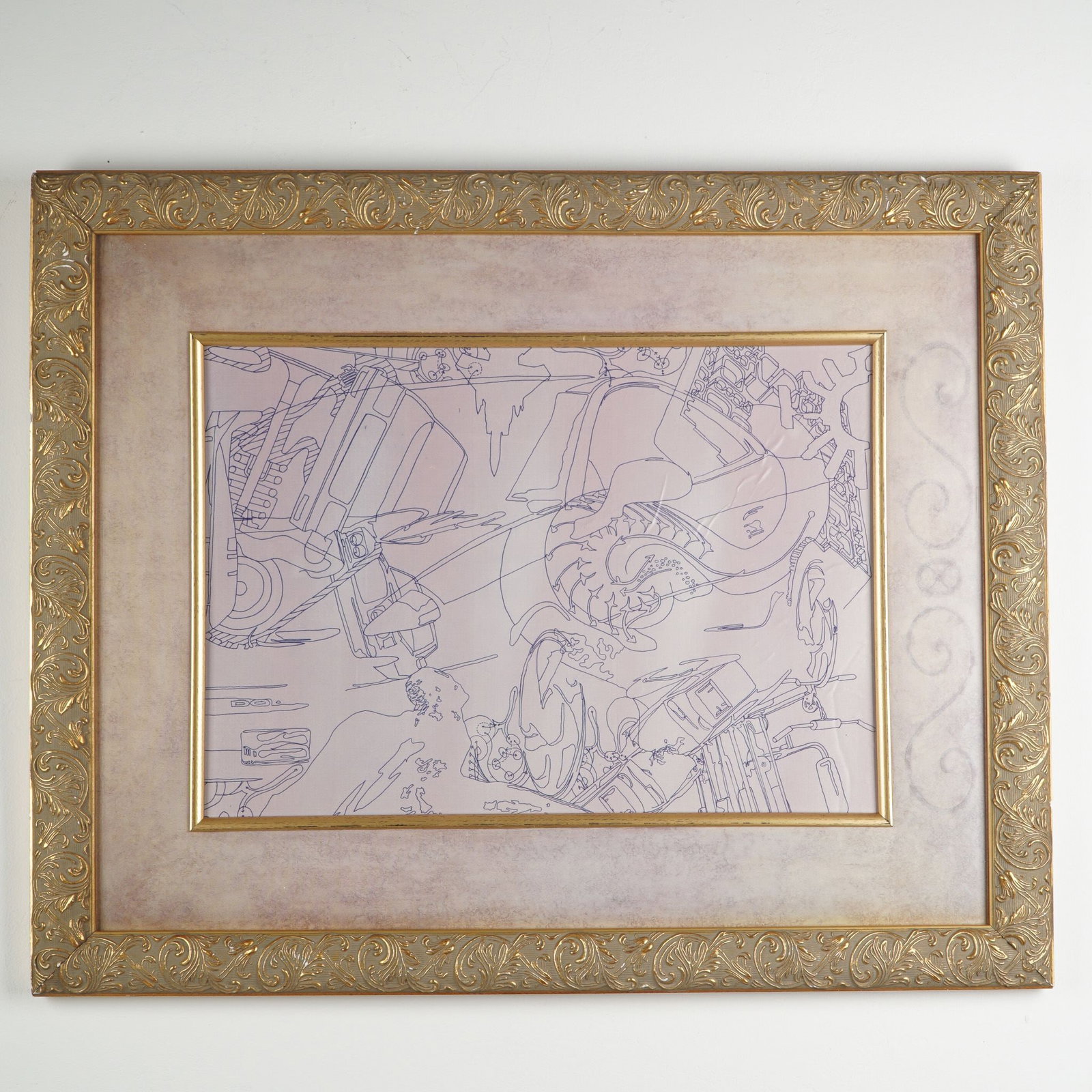 Lisa Ruyter (Attr.) Contemporary Art Preparatory Printed Drawing on Board (1 of 4)