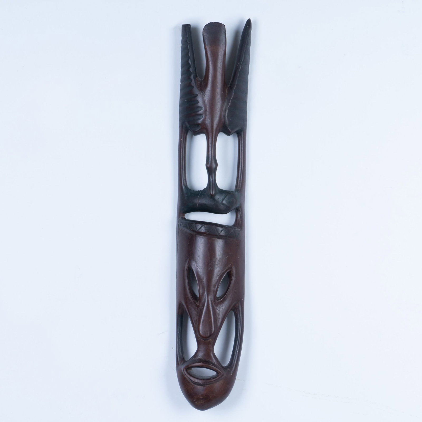 African Carved Wood Ceremonial Mask (1 of 6)