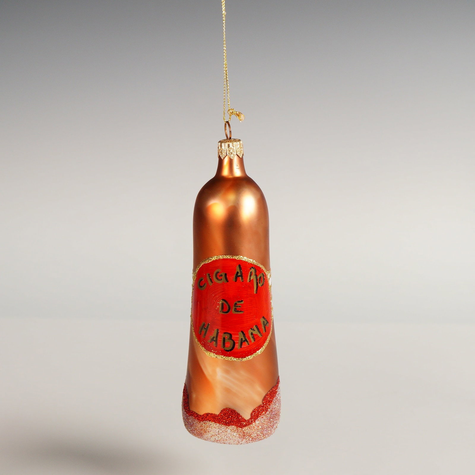 Glass Cigaro De Habana Christmas Ornament (1 of 5)