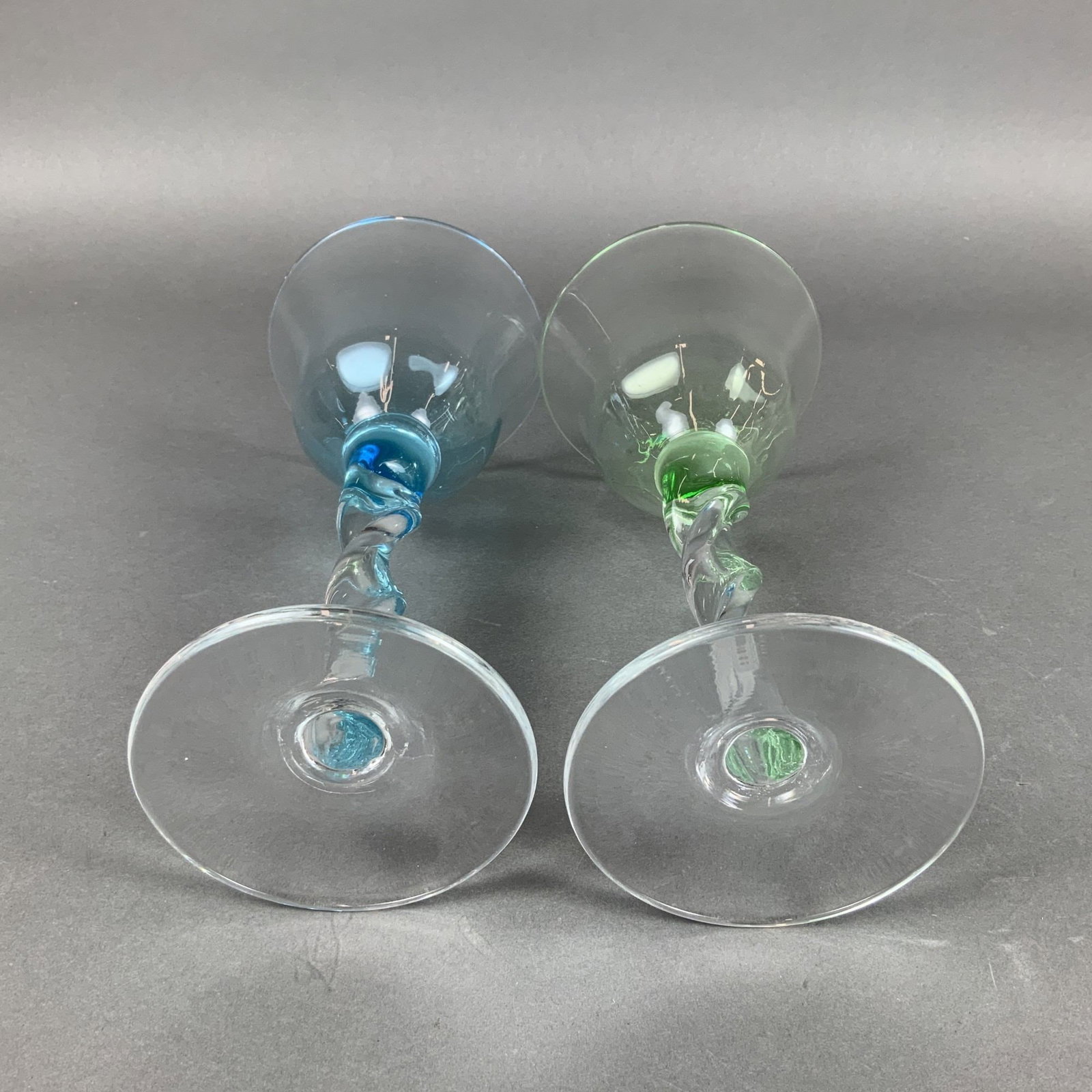 2pc Abigails Adriana Pattern Wine Glasses - 3