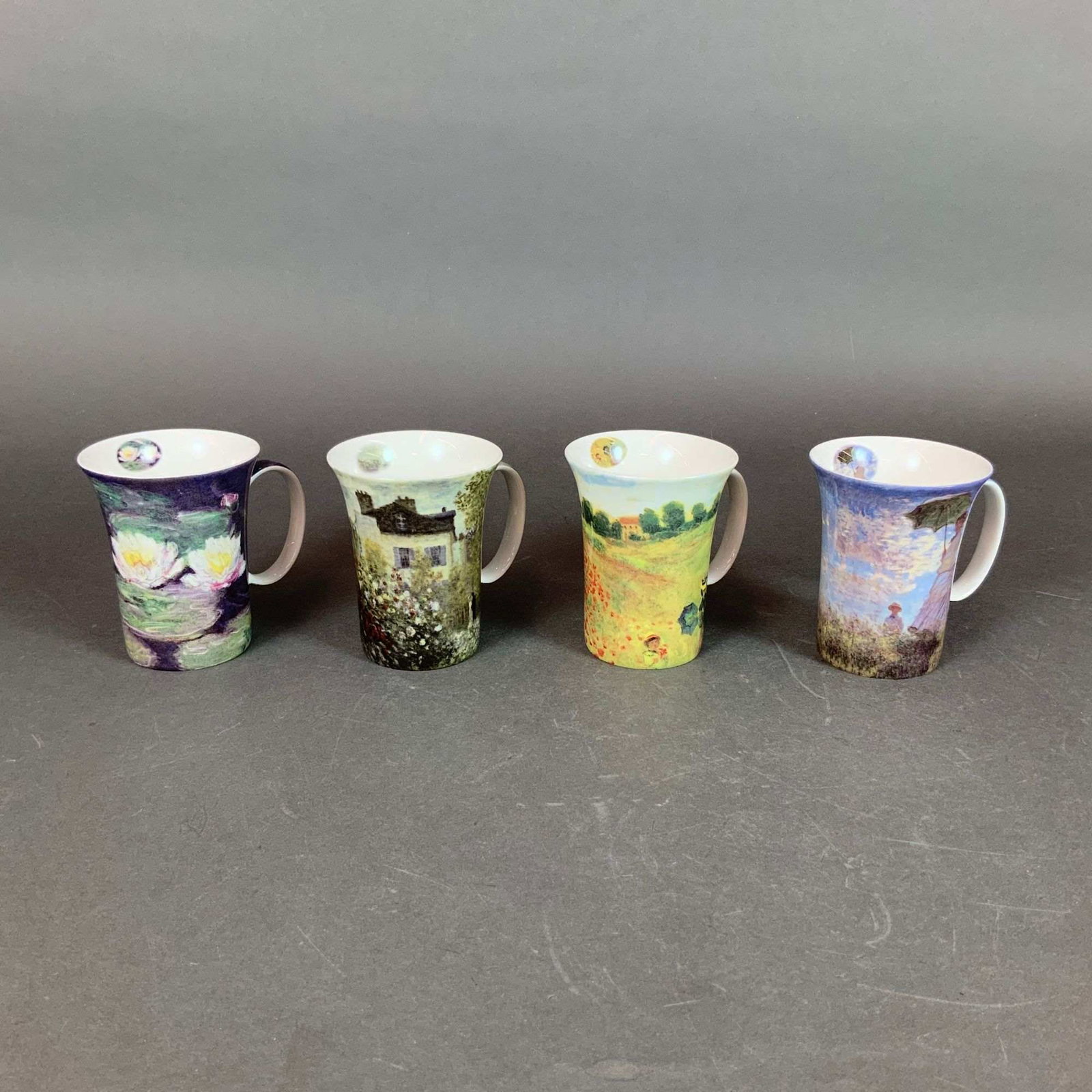4pc McIntosh Claude Monet Fine Bone China Mug Set (1 of 4)