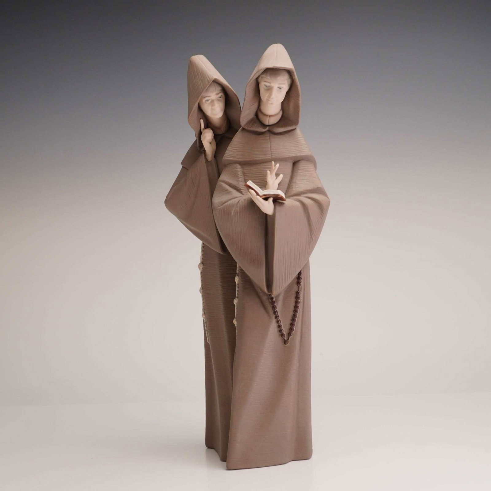Lladro Gres Porcelain Figurine Monks at Prayer 01015155 (1 of 3)