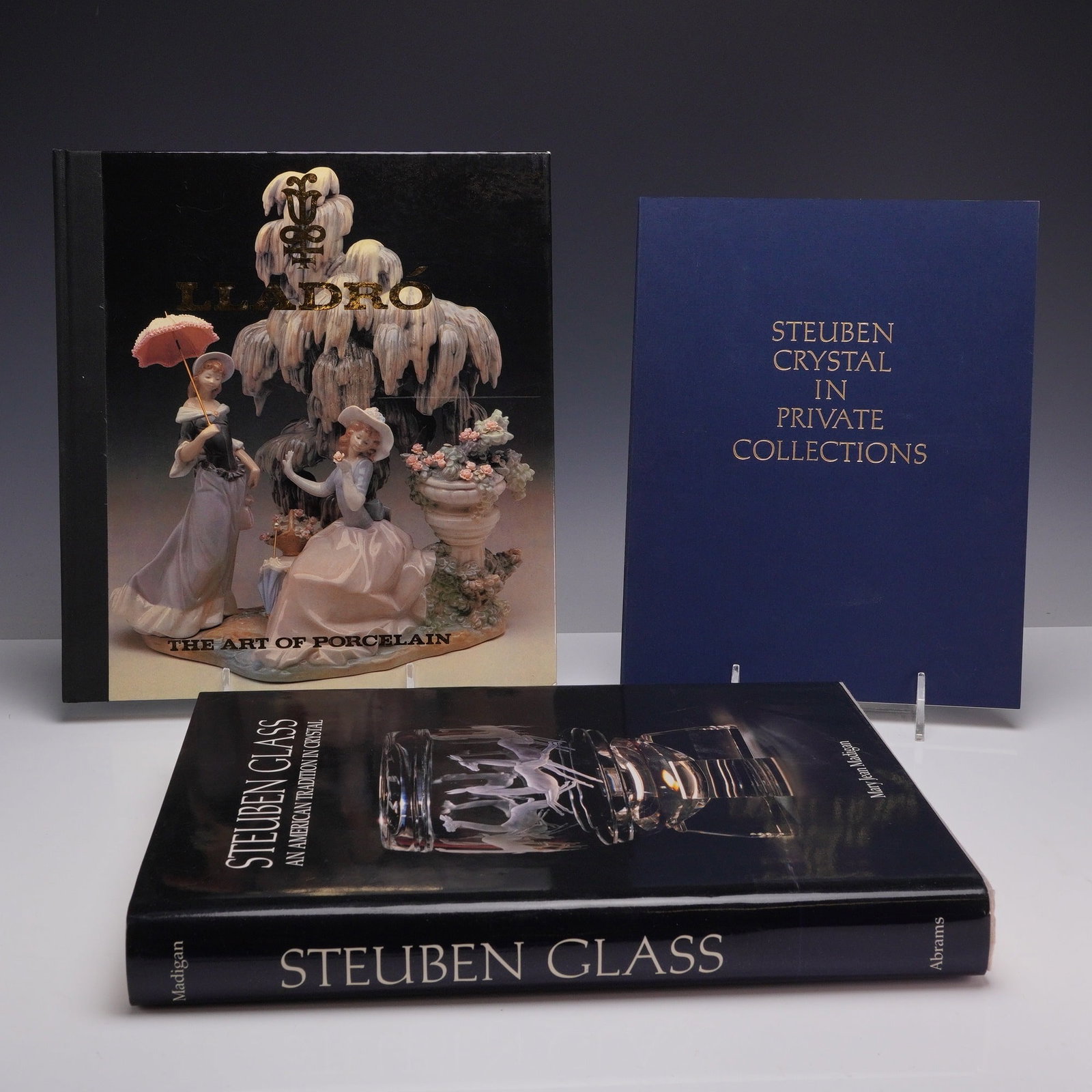 Three Collector's Books on Steuben Glass and Lladro Porcelain. Madigan, Mary Jean, et al. (DJ) (1 of 5)