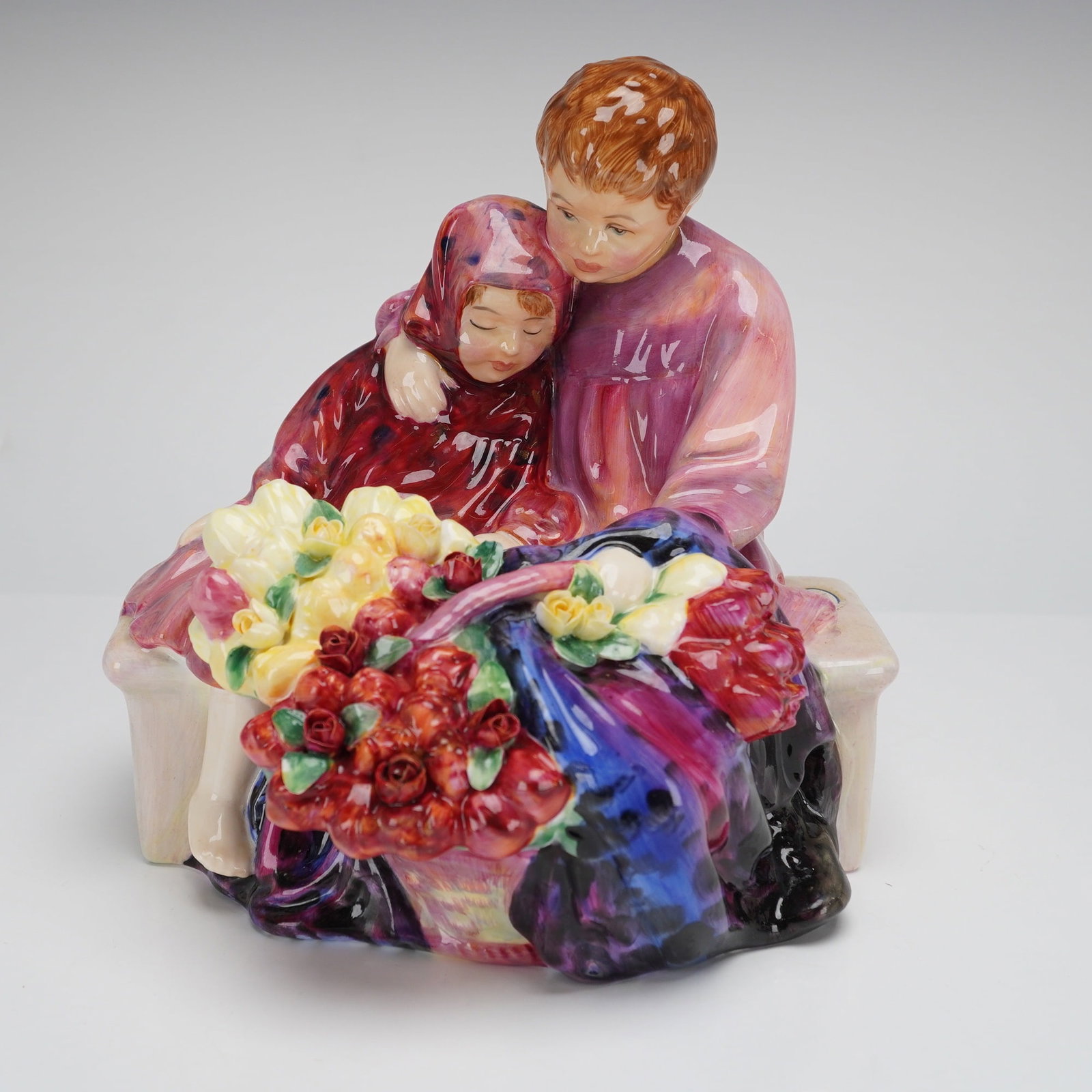 Royal Doulton Figurine, Flower Seller's Children HN1342 (1 of 3)