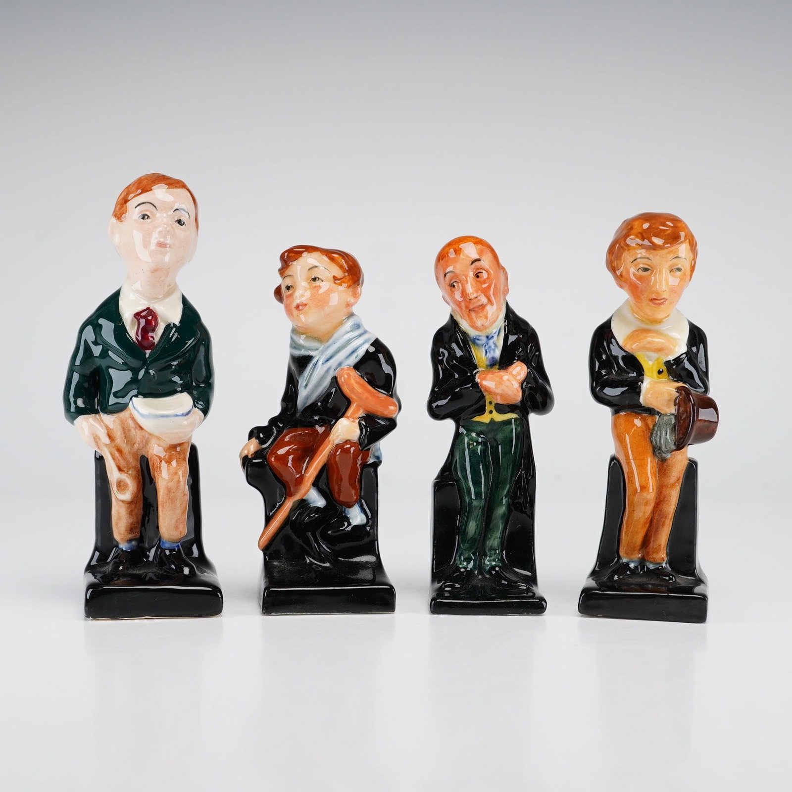 4pc Royal Doulton Miniature Porcelain Dickens Characters Figurines (1 of 3)