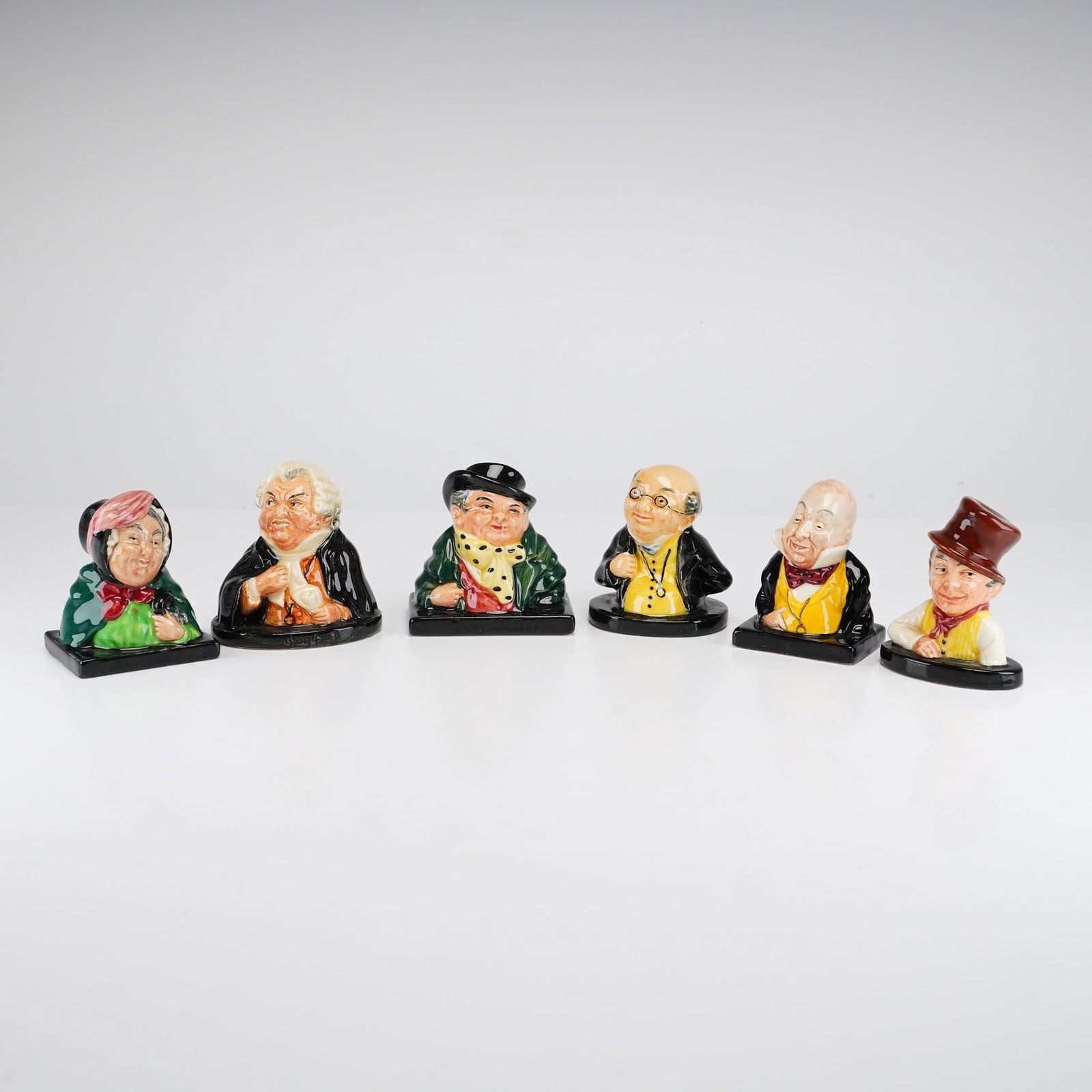 6pc Royal Doulton Dickensian Character Bust Figurines (1 of 3)