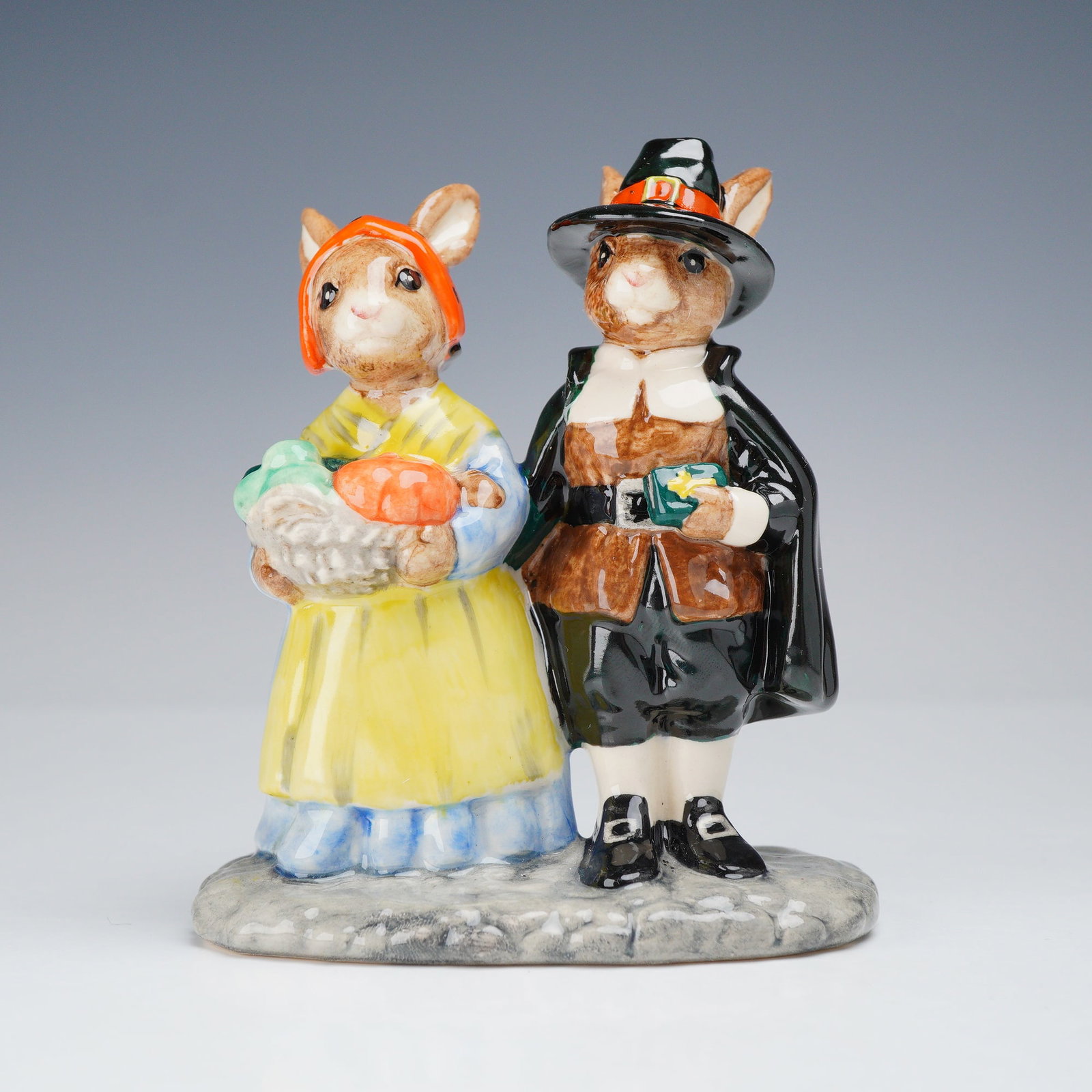 Royal Doulton Original Prototype Figurine, Pilgrim Bunnykins (1 of 3)