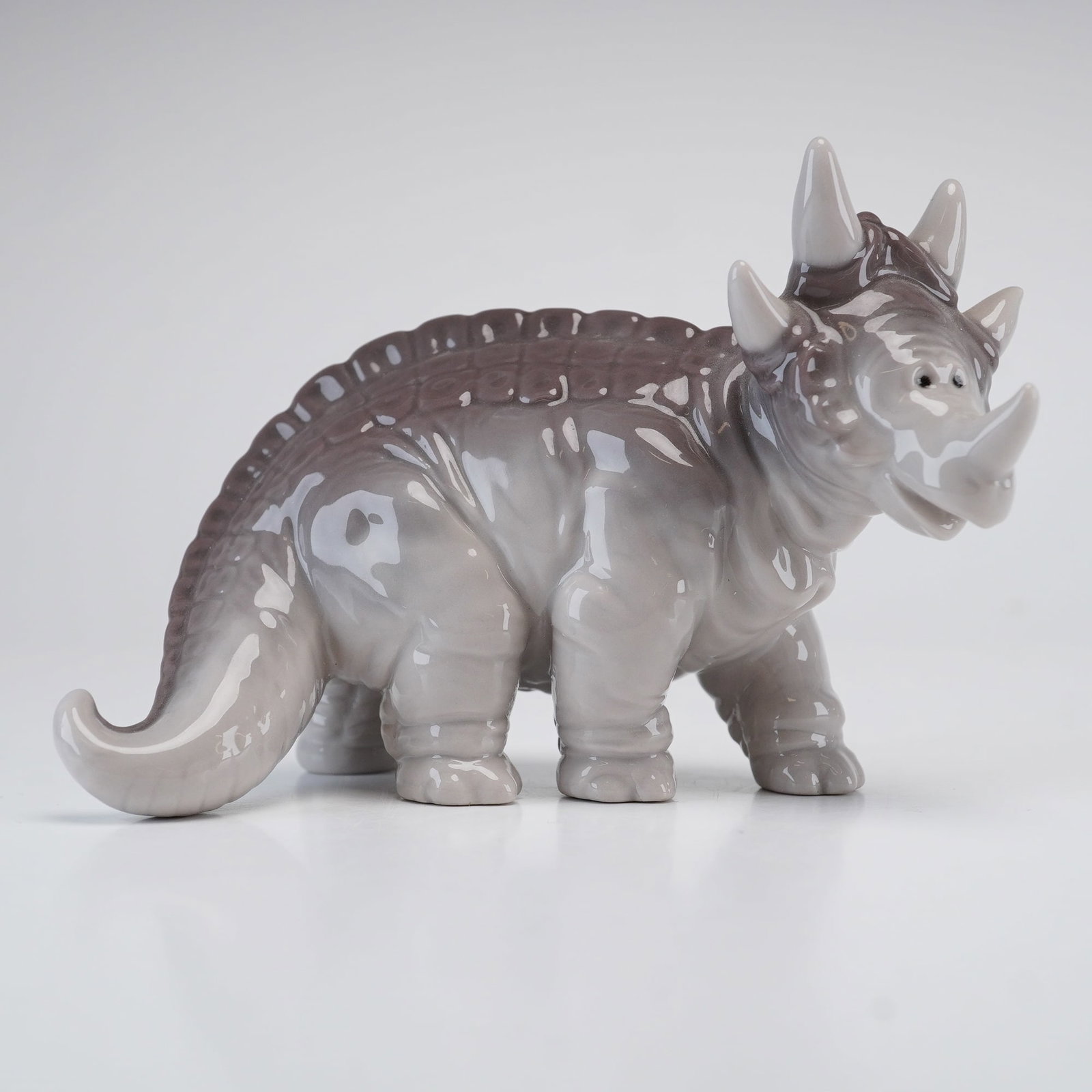 Lladro Porcelain Triceratops Figurine with Box, Spike 01007543 (1 of 4)
