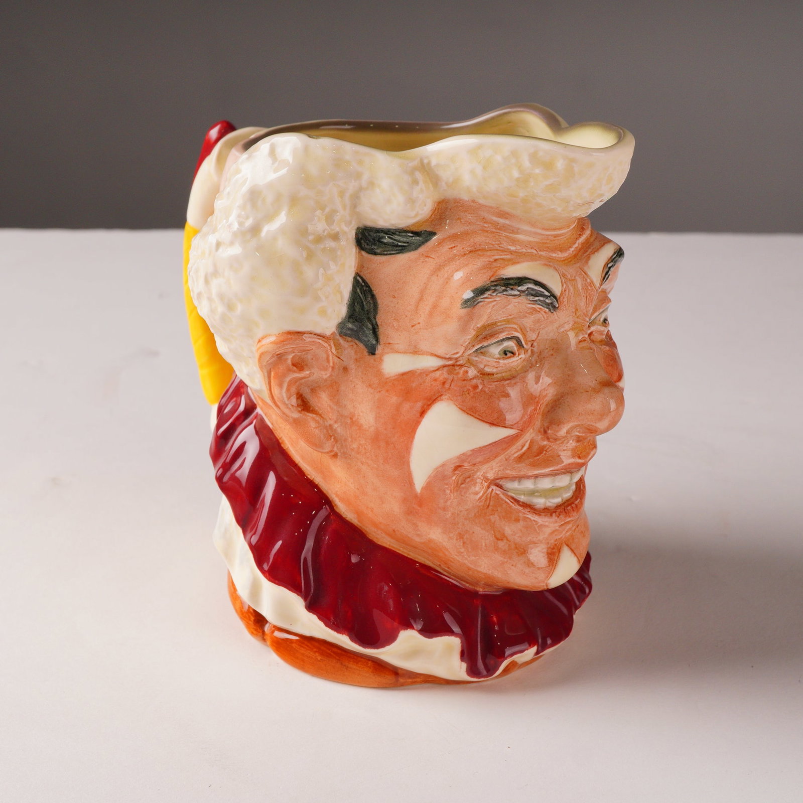 Royal Doulton Large Character Jug, The Clown - White Hair D6322 (1 of 4)