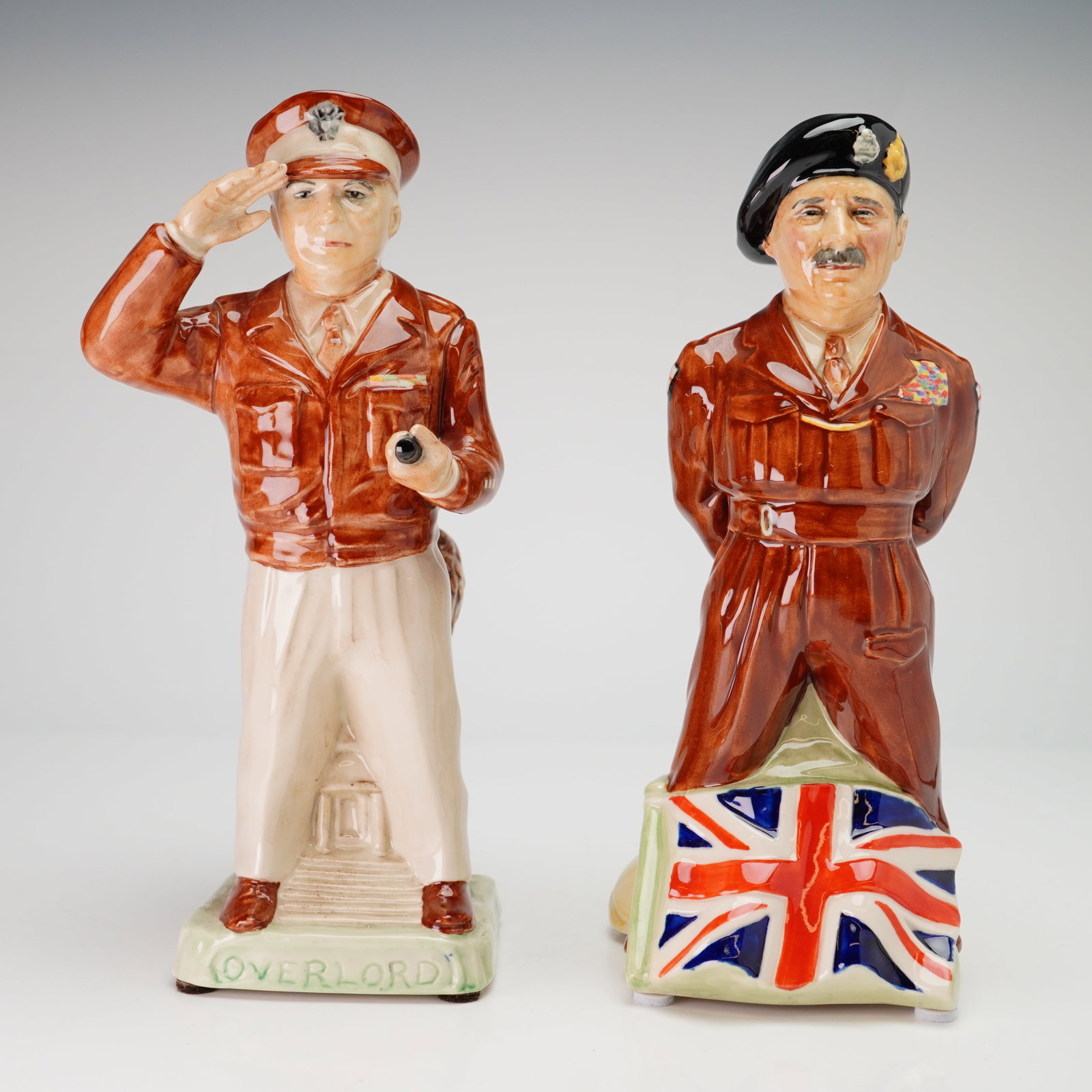 Two Kevin Francis Ceramics Limited Edition Toby Jugs, General Eisenhower and Field Marshall (1 of 3)