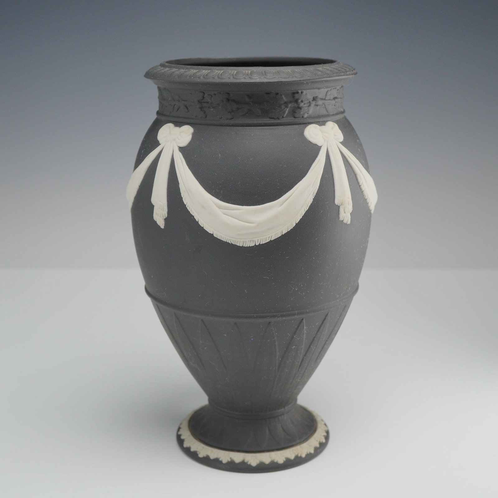 Wedgwood Black Jasperware Vase (1 of 3)