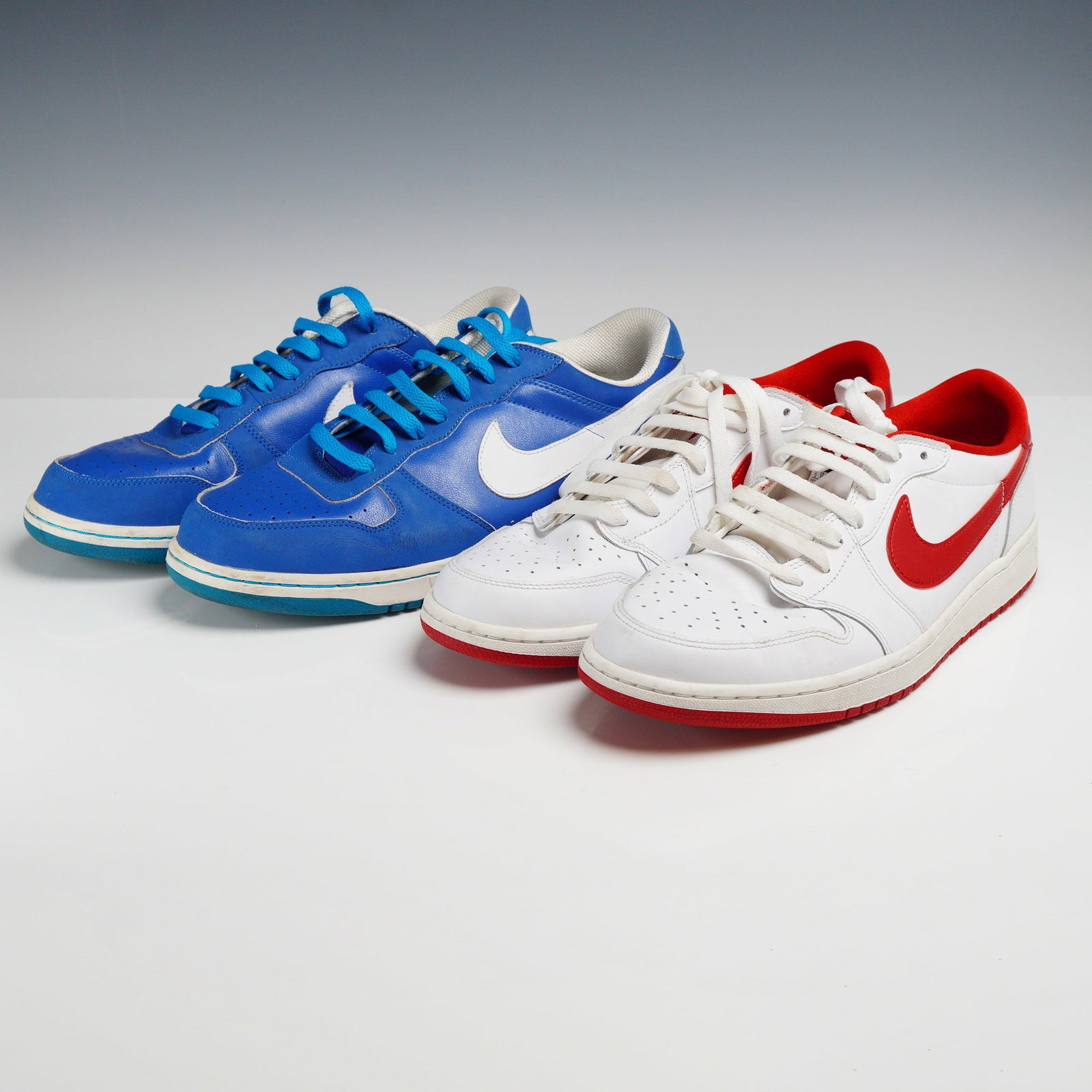Two Pairs of Nike and Air Jordan Low-Top Athletic Sneakers, Size 12 (1 of 6)